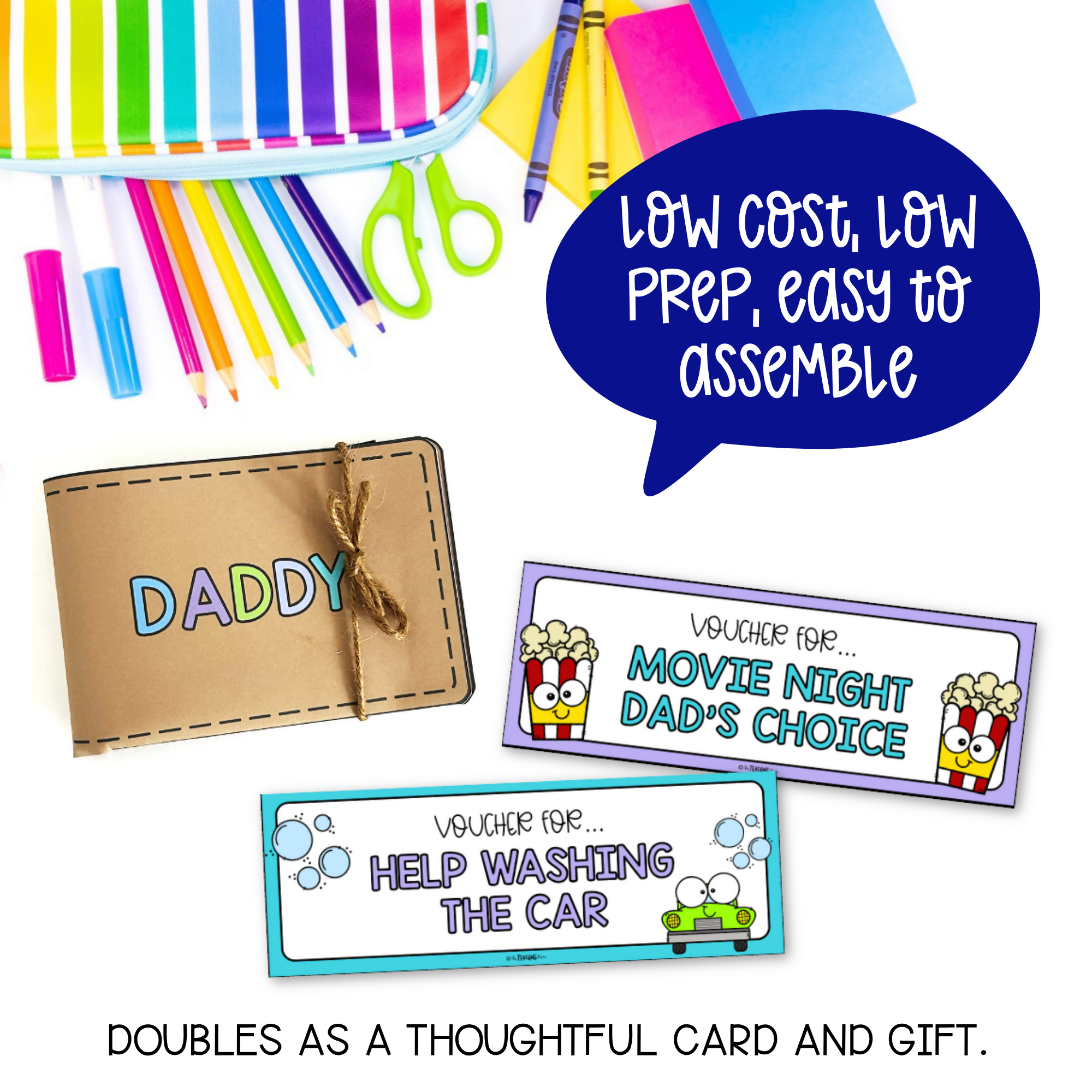 Inclusive Father's Day Wallet & Vouchers Craft Activity