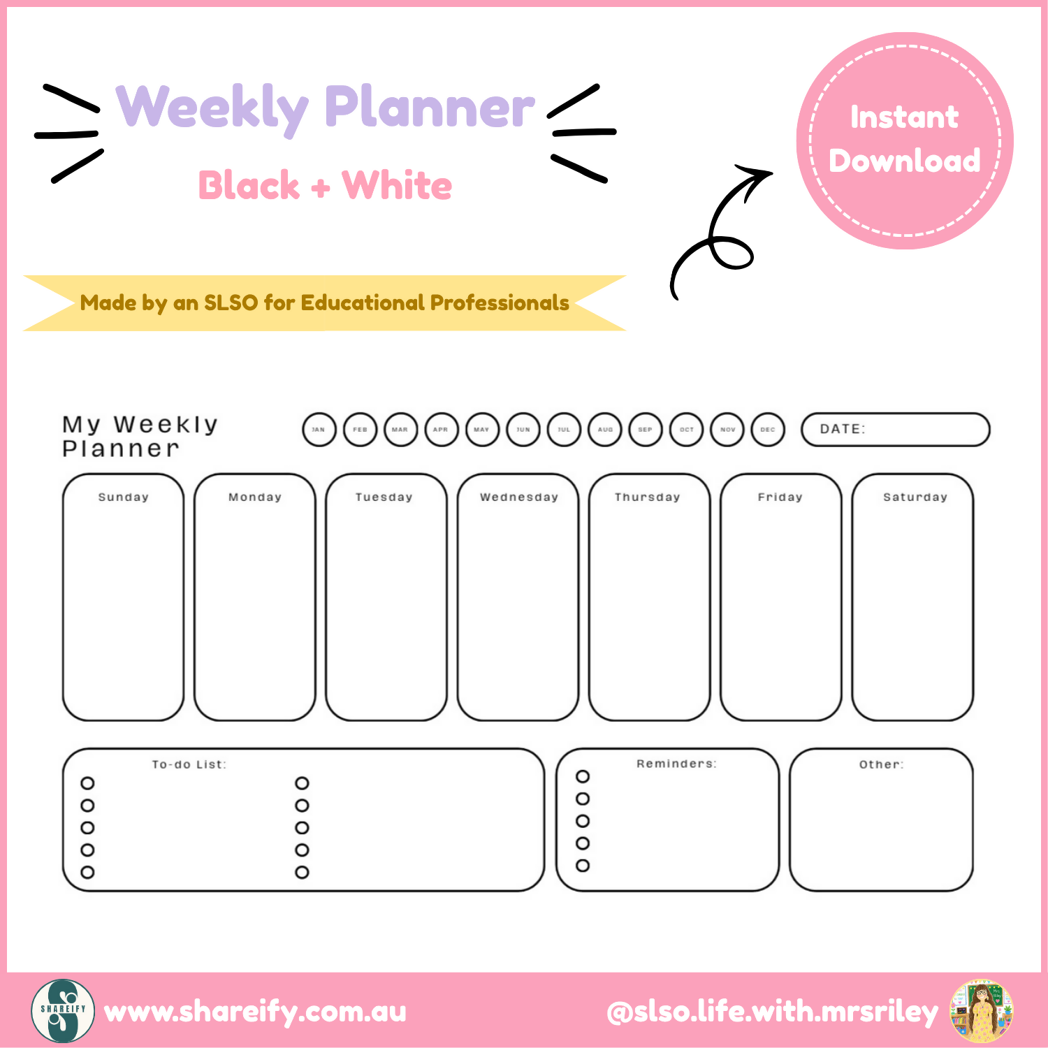 My Weekly Planner