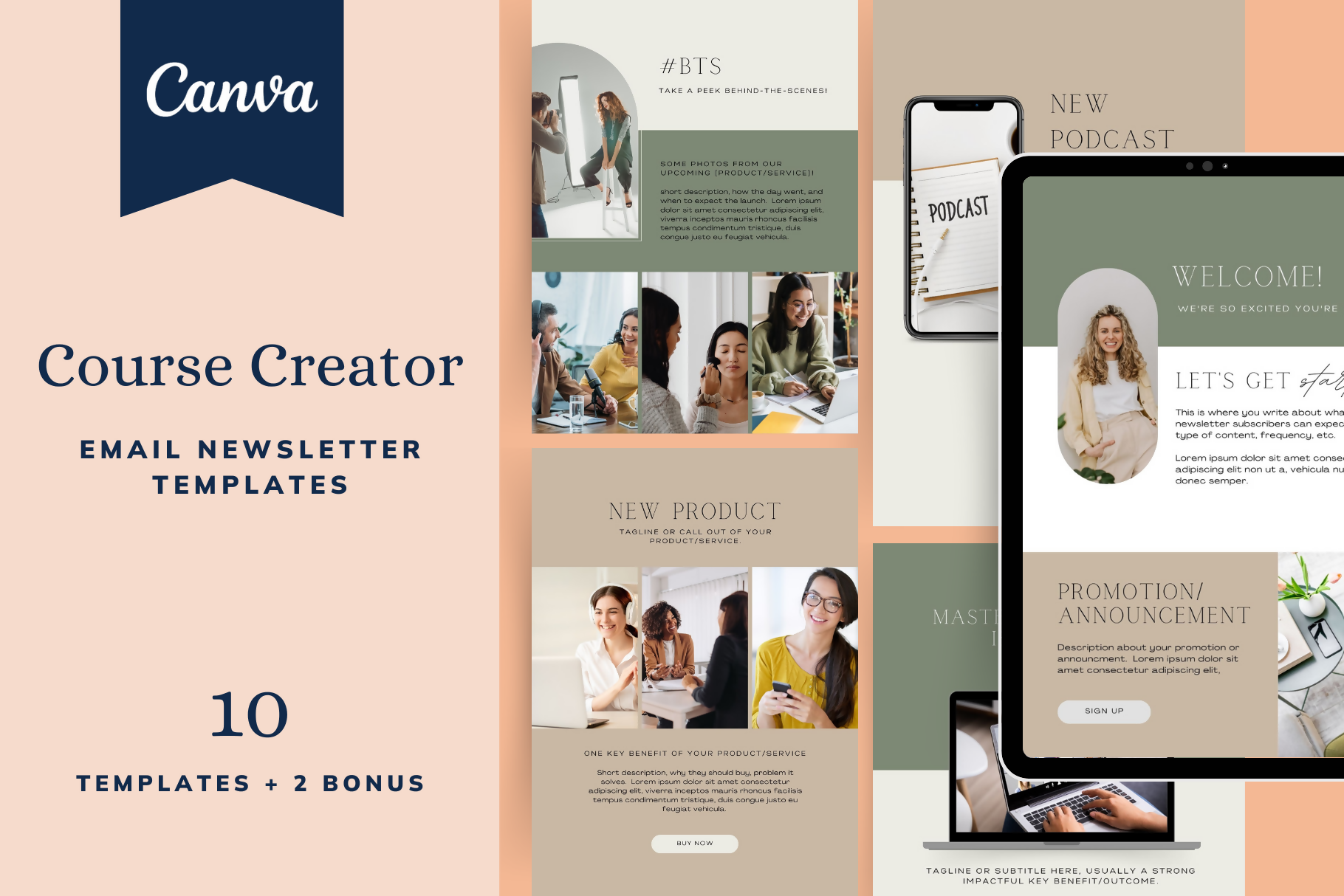 Course Creator Email Template Bundle