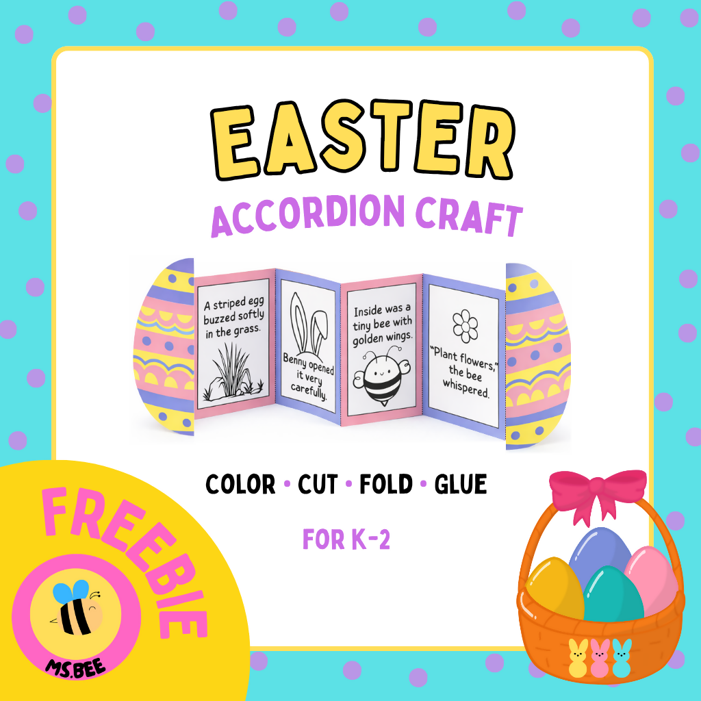 Easter Accordion Craft | Just Print and Go | FREE