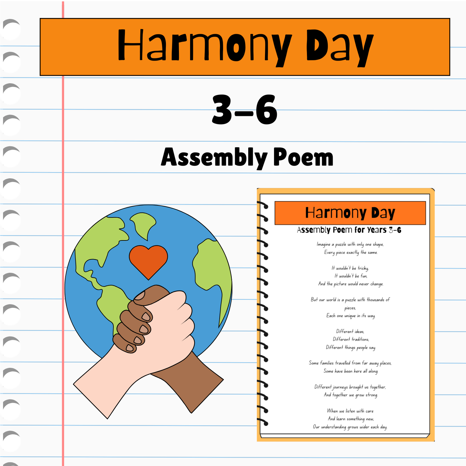 Harmony Day Assembly Poem | Years 3–6 | Belonging and Inclusion Poem