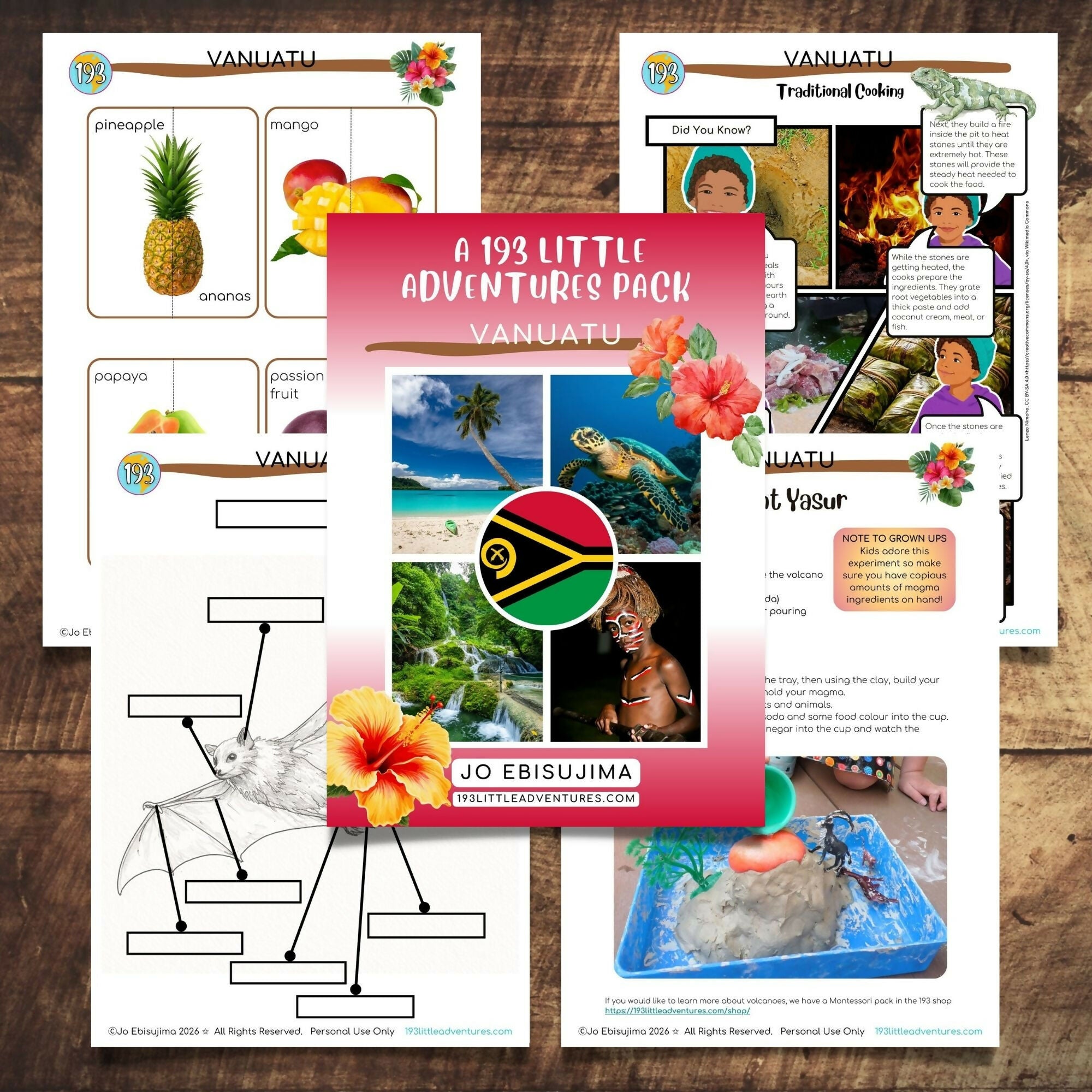 Vanuatu geography and culture pack