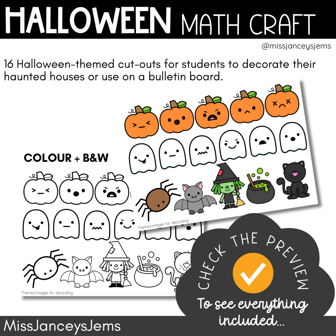 Halloween Maths Craft & Multiplication Activities | Arrays, Repeated Addition, Multiplication Task Cards, October Craft & Classroom Bulletin Board Display
