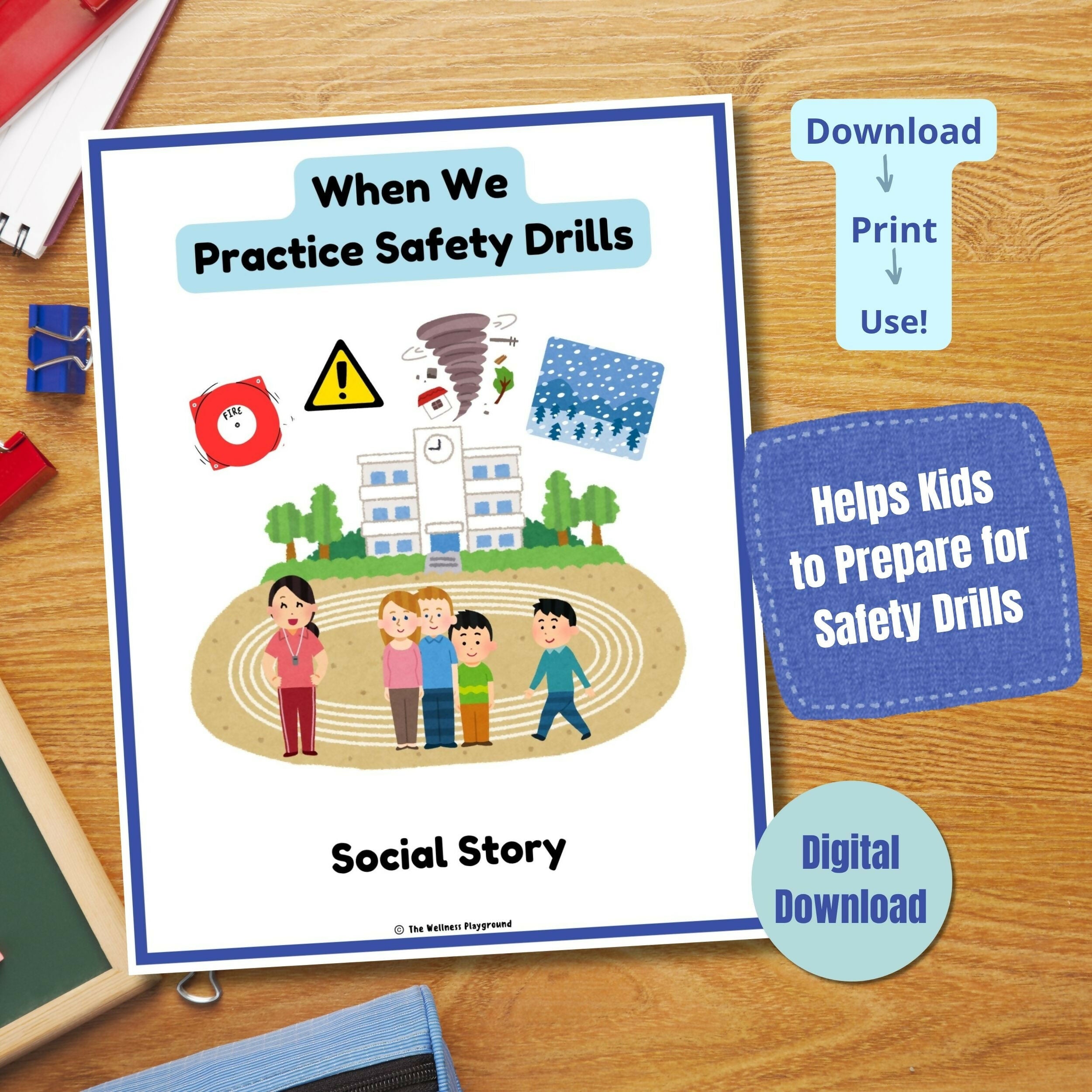 Safety Drills Social Story for Kids | Fire Drill, Lockdown & Evacuation Practice