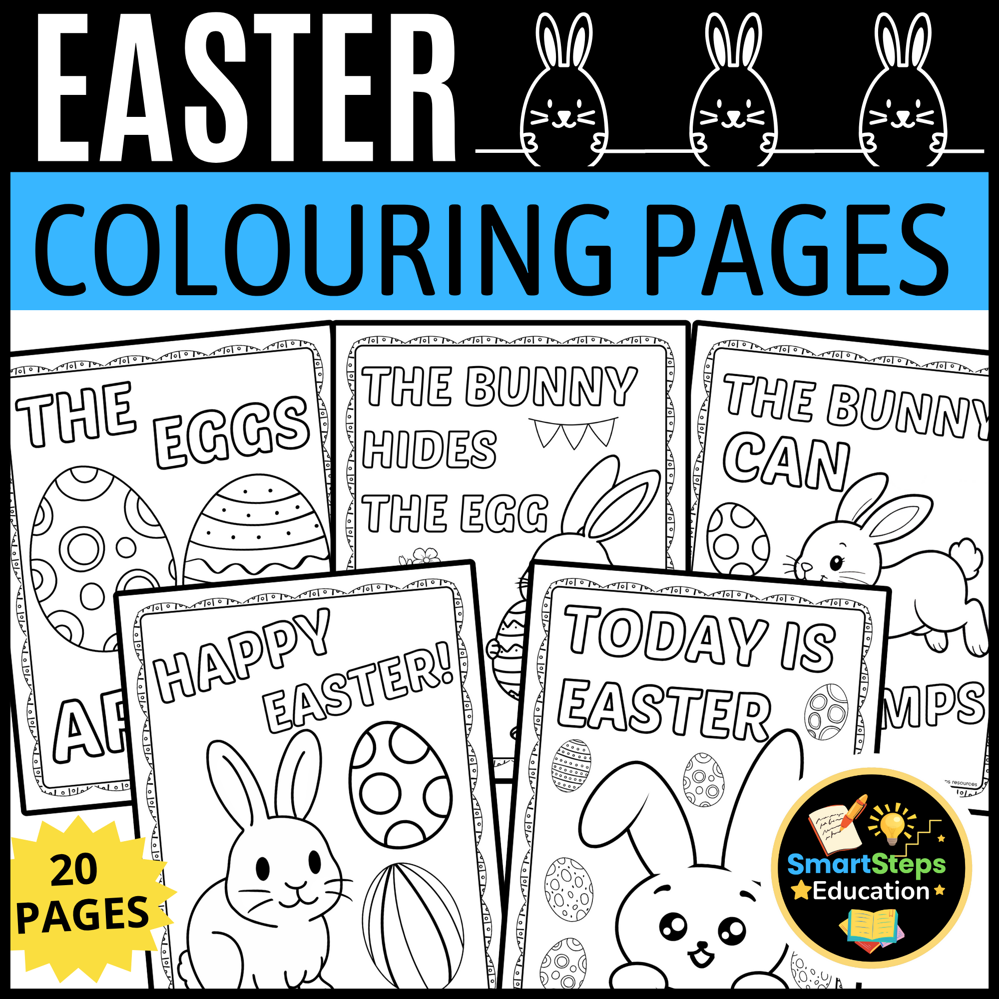 Easter Colouring Pages | Printable Easter Activities for Preschool & Kindergarten