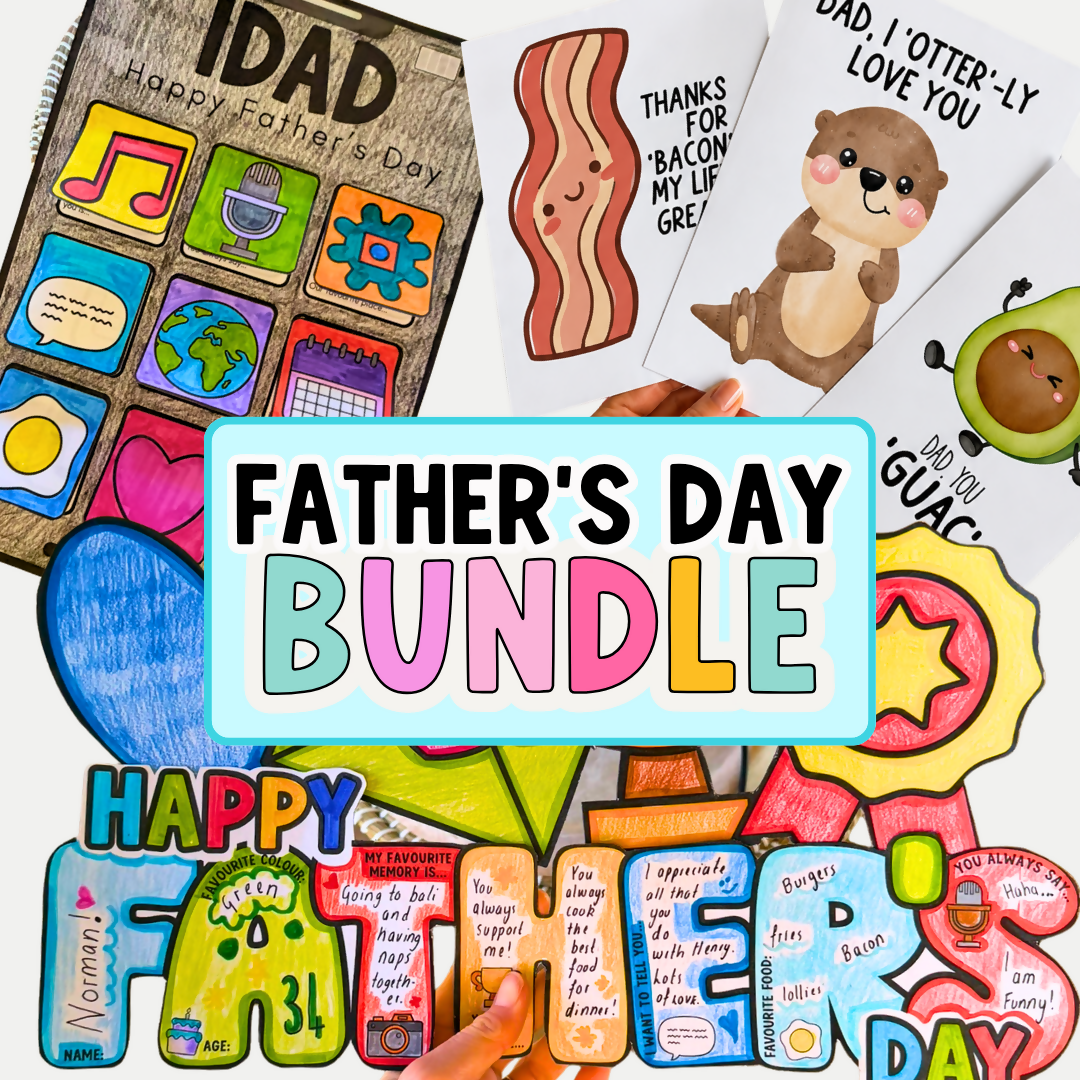 Father's Day BUNDLE! Father's Day Craft, Cards and Questionnaire I Inclusive Versions included Pop & Granddad