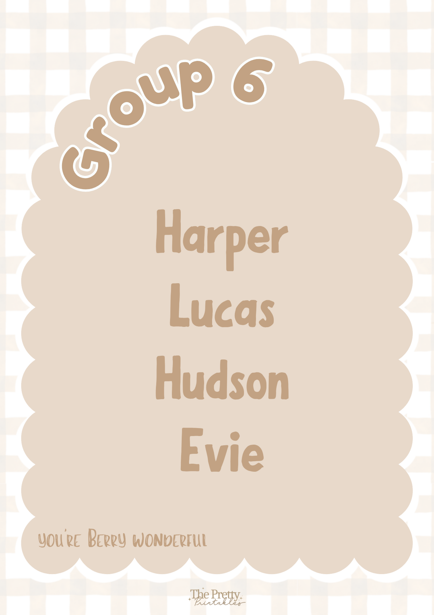 Classroom Group Posters - Berry Sunday Decor