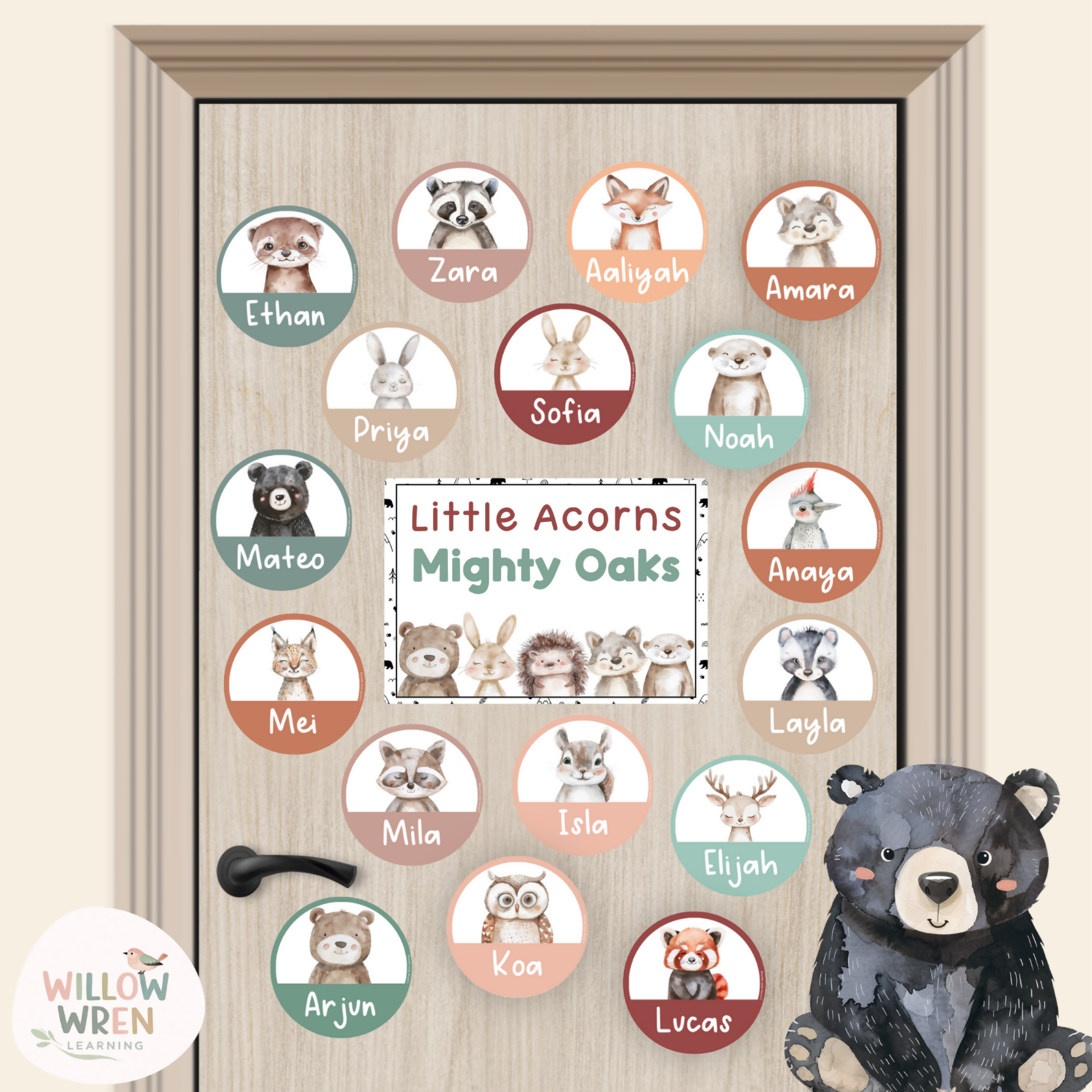 Forest Friends Door Display | Woodland Classroom Decor | Classroom Door Decor
