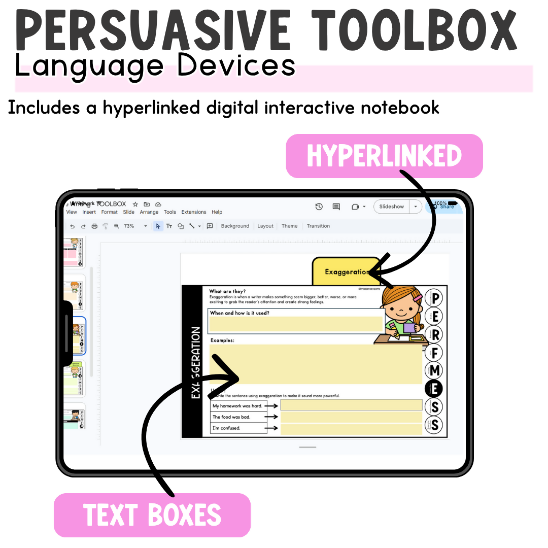 Opinion Writing Language Features & Devices I Interactive Persuasive Notebook