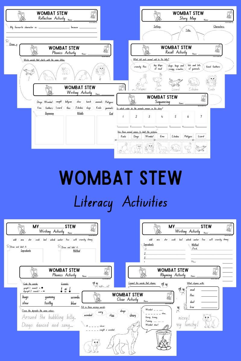 Wombat Stew Story Activities