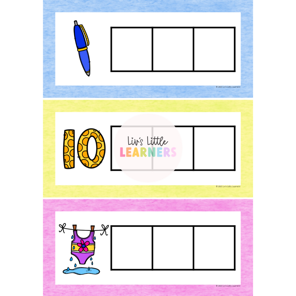 CVC Spelling Task Cards