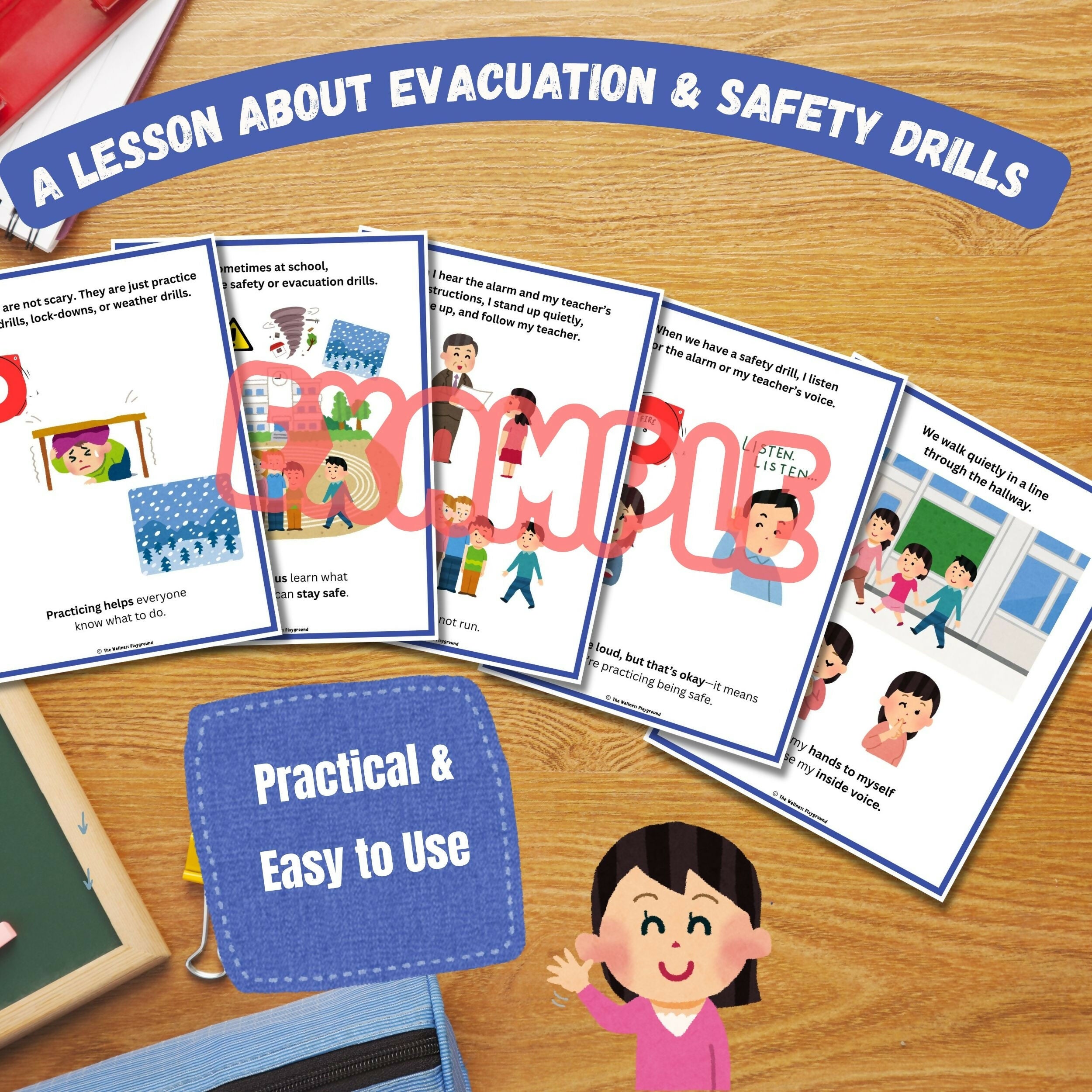 Safety Drills Social Story for Kids | Fire Drill, Lockdown & Evacuation Practice