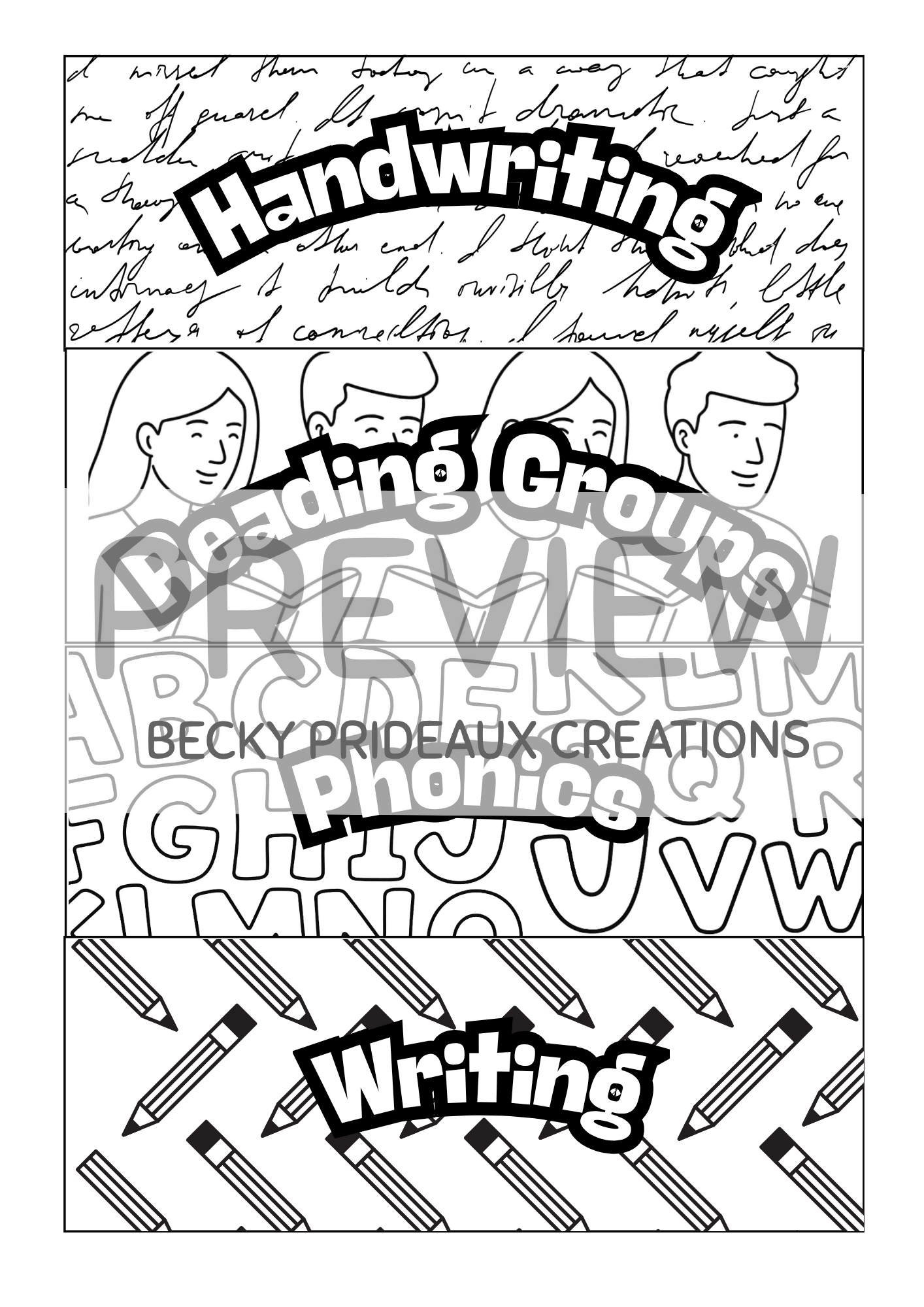 Colour-in Schedule Cards