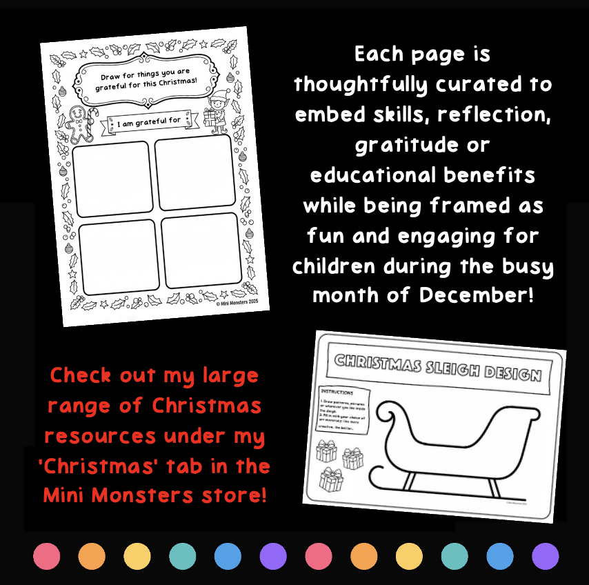 Year 1 Year 2 Christmas No Prep Activities Booklet Colouring Drawing Symmetry