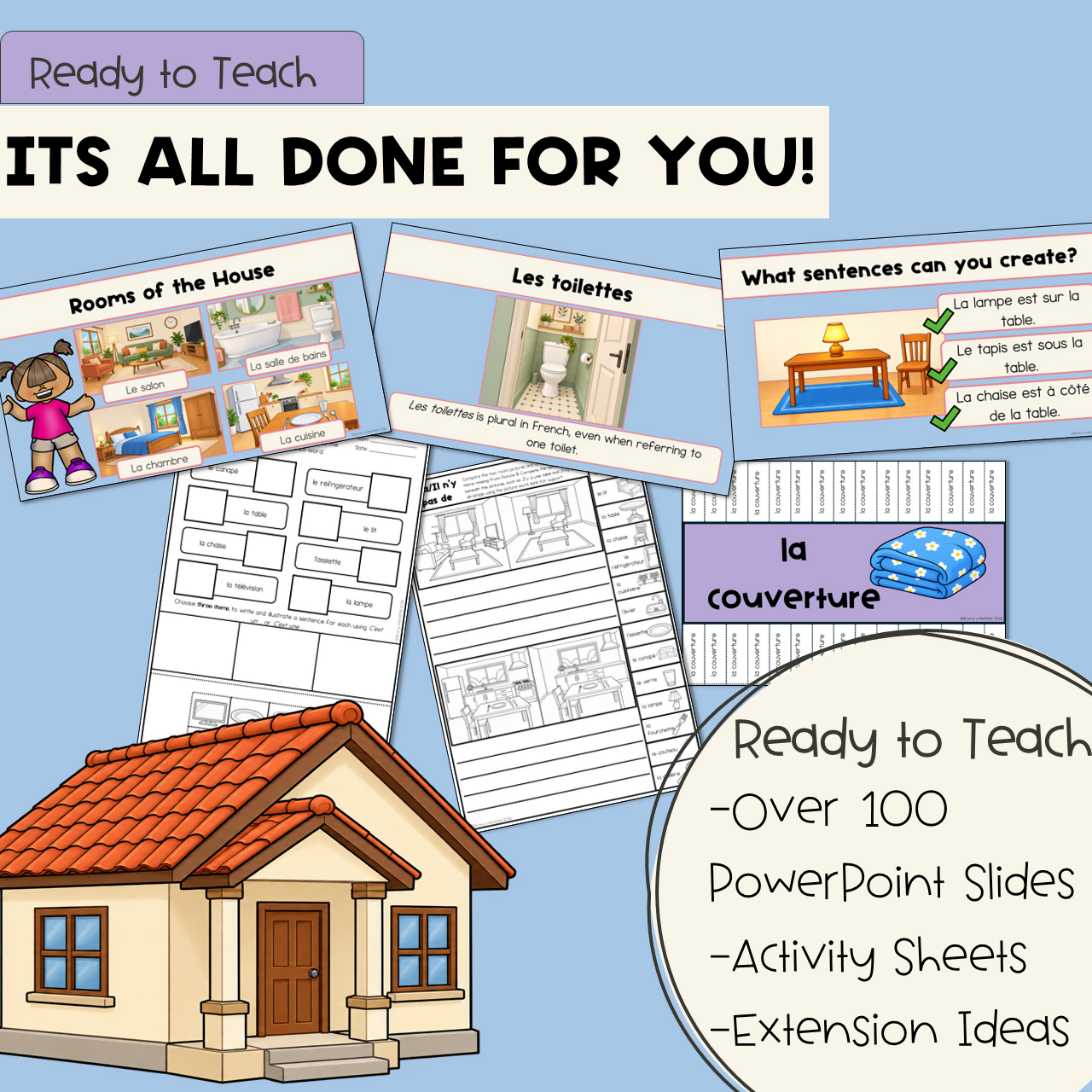 French House Unit | Years 3–4 | Australian Curriculum | PPT, Games & Printables