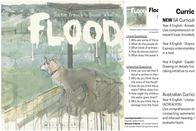 Flood by Jackie French Reading Comprehension
