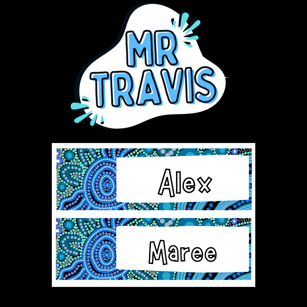 Editable Student Name Desk Strips