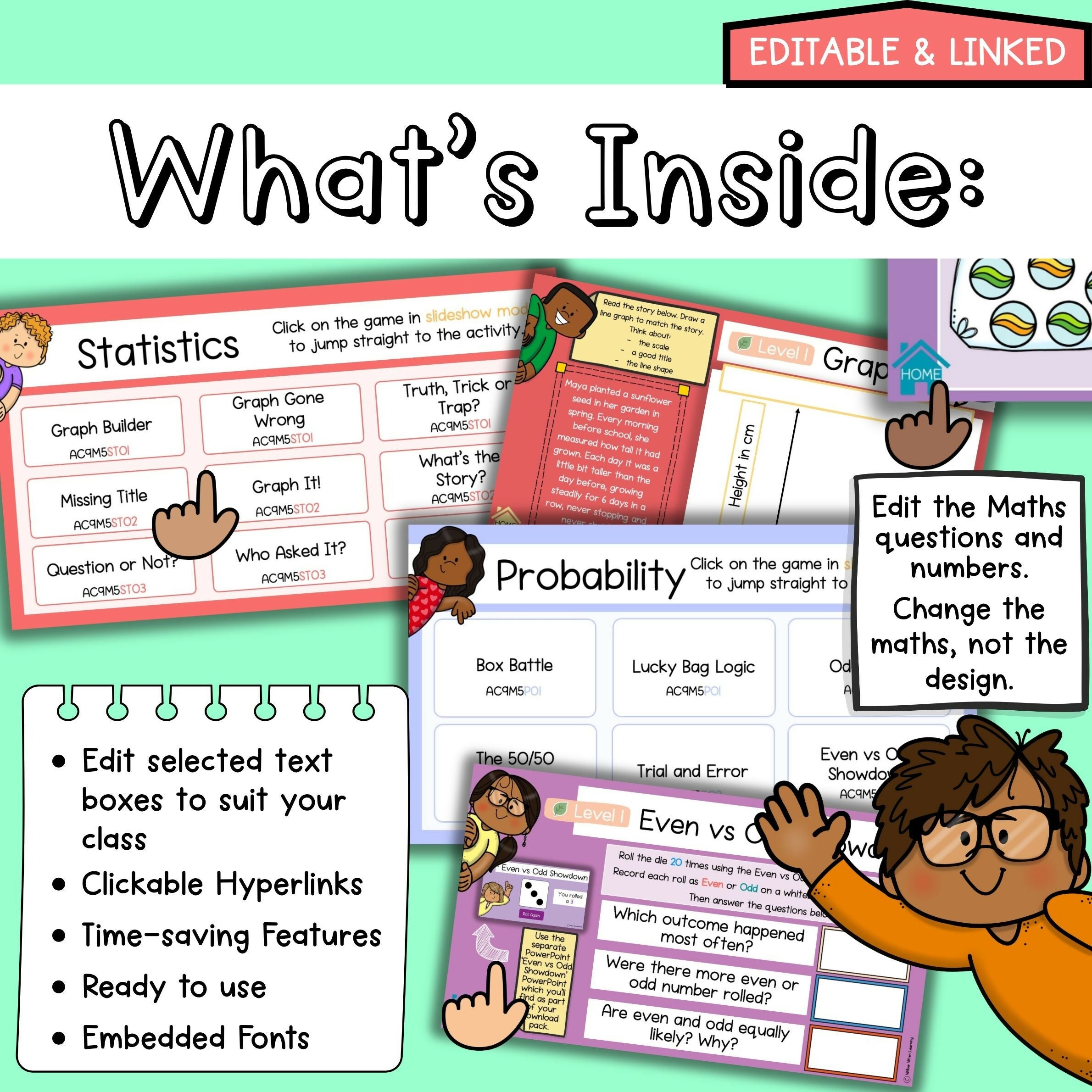 Year 5 Maths Warm Ups I Statistics & Probability I Australian Curriculum V9