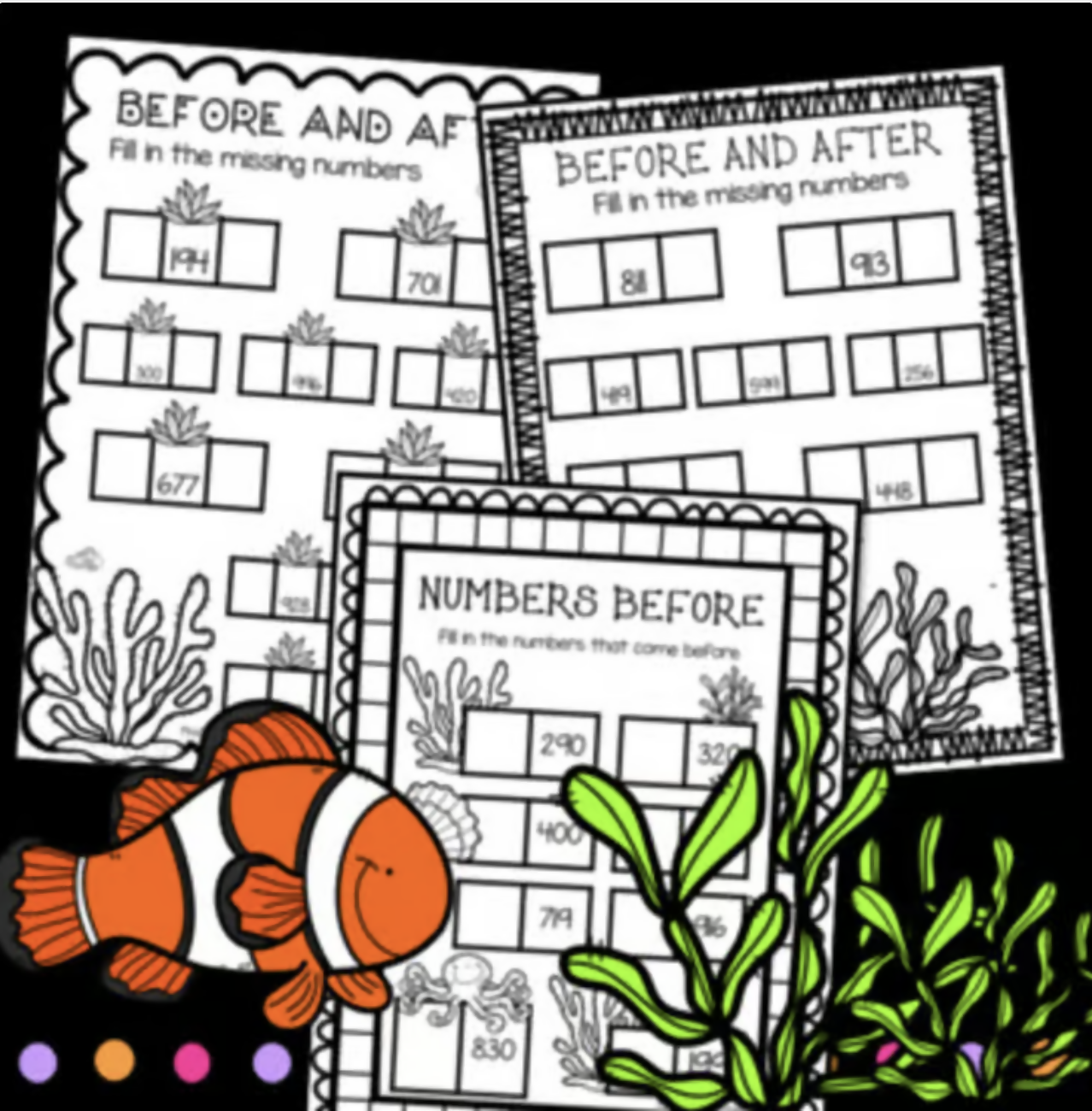 Numbers to 1000 | Before and After | Year 2 Australian Curriculum | Worksheets