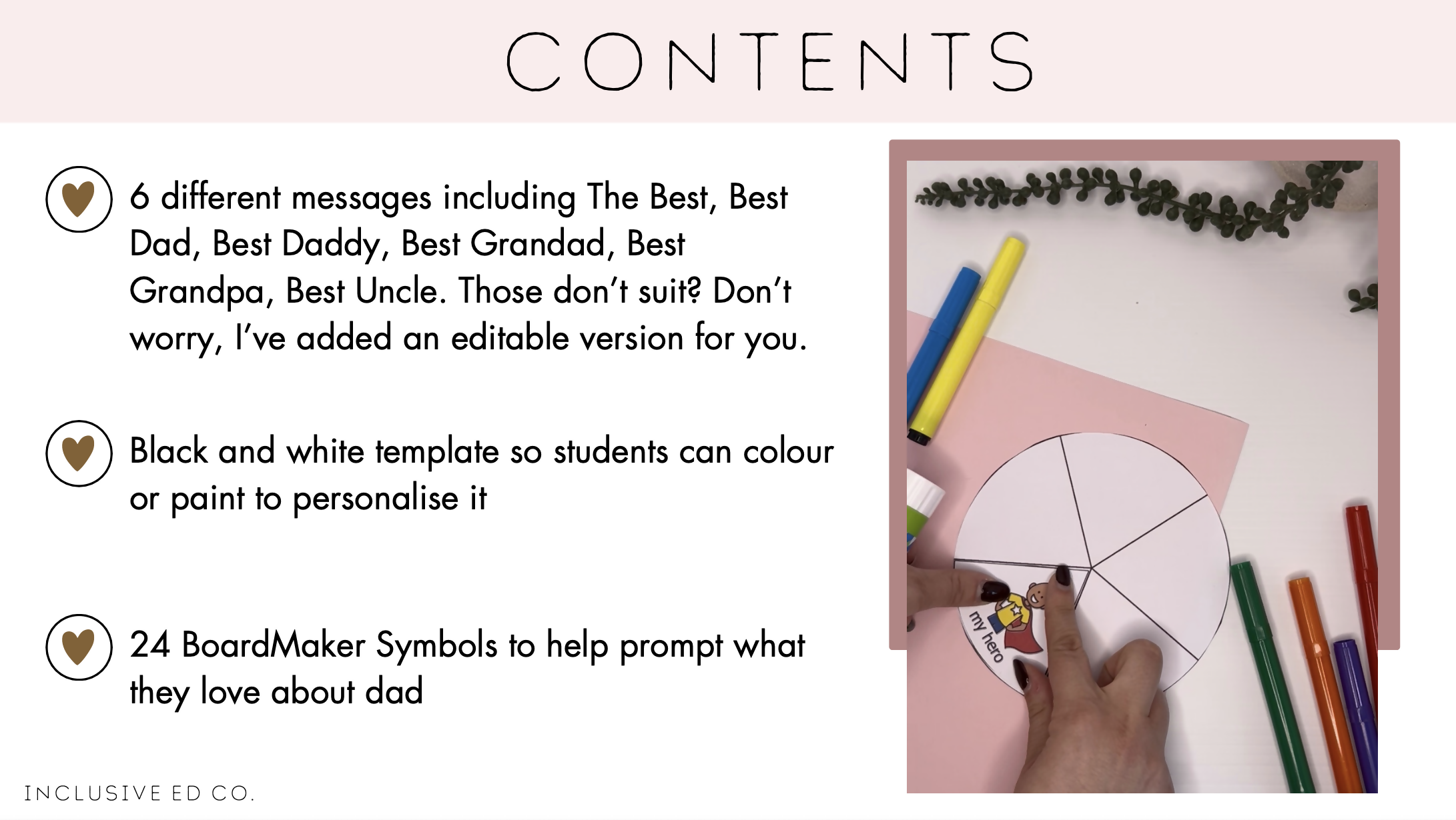 Father's Day Craft | Editable Dad Badge Spinner | Inclusive Visual Support Activity