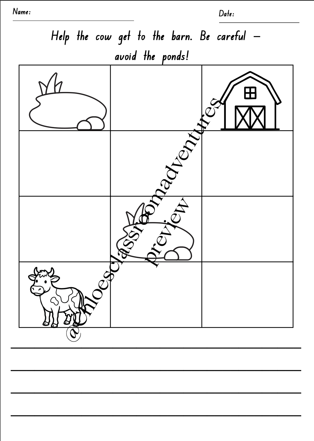 Giving and Following Directions | No Prep Directional Language Activities | Curriculum Aligned