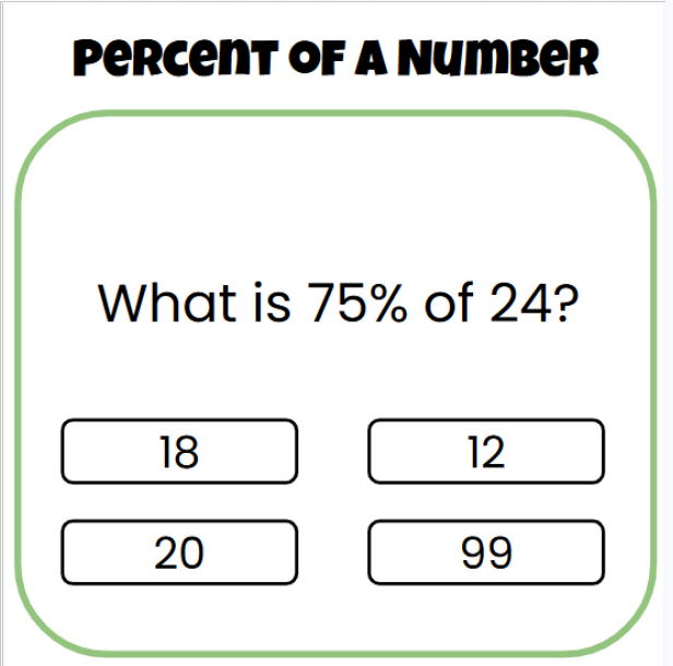 6th Grade Math Review Game - Google Slides and Power Point