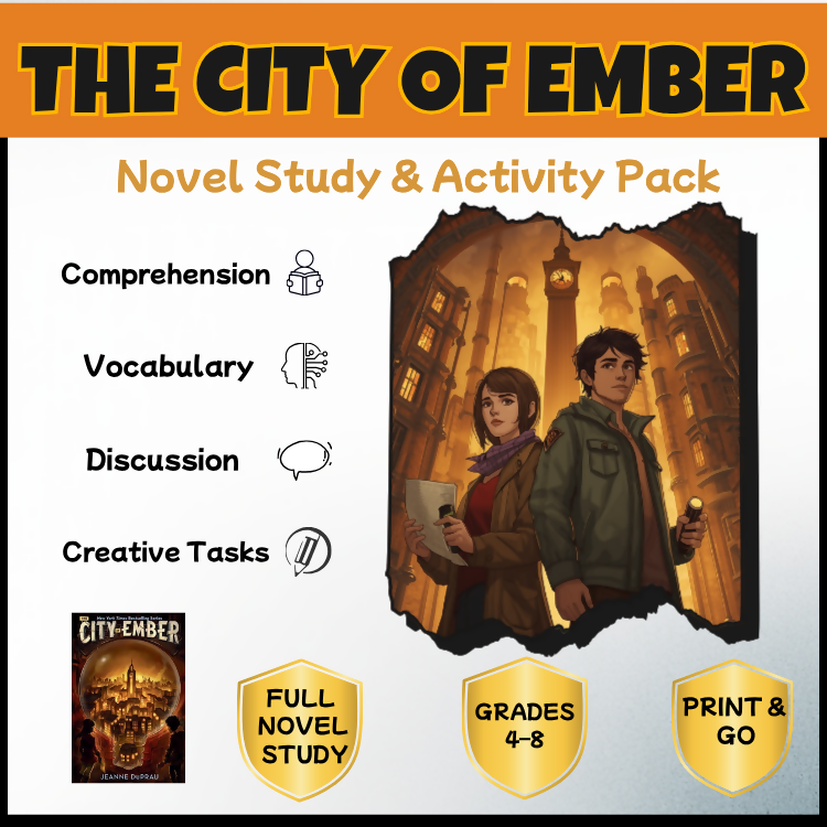 The City of Ember Novel Study Unit | Reading Comprehension & Activities | Years 4–8 PDF |