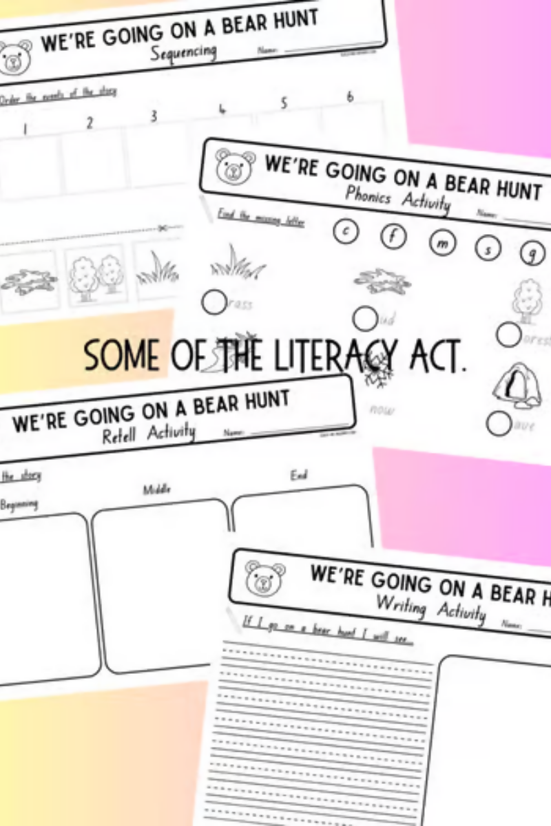 We'reGoing on a Bear Hunt Story Activities