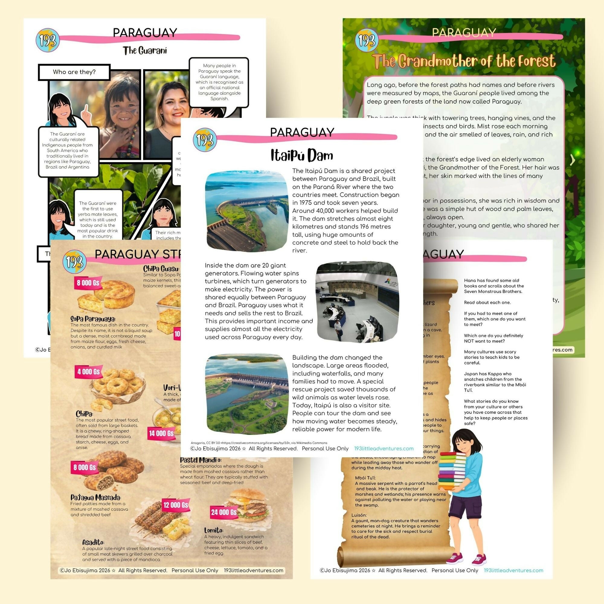 Paraguay Unit Study: Montessori Geography & Culture Activity Pack