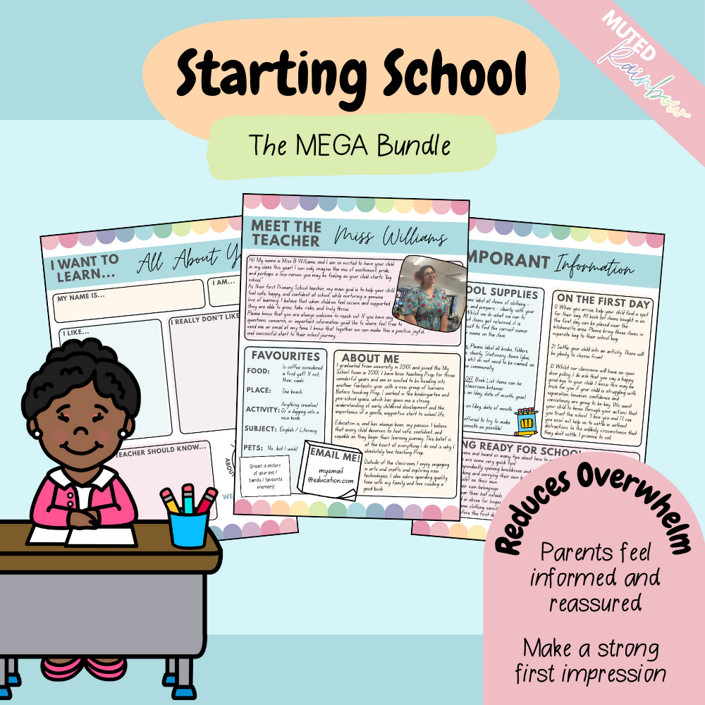 Multiple Colour Themes | The MEGA Starting School Bundle