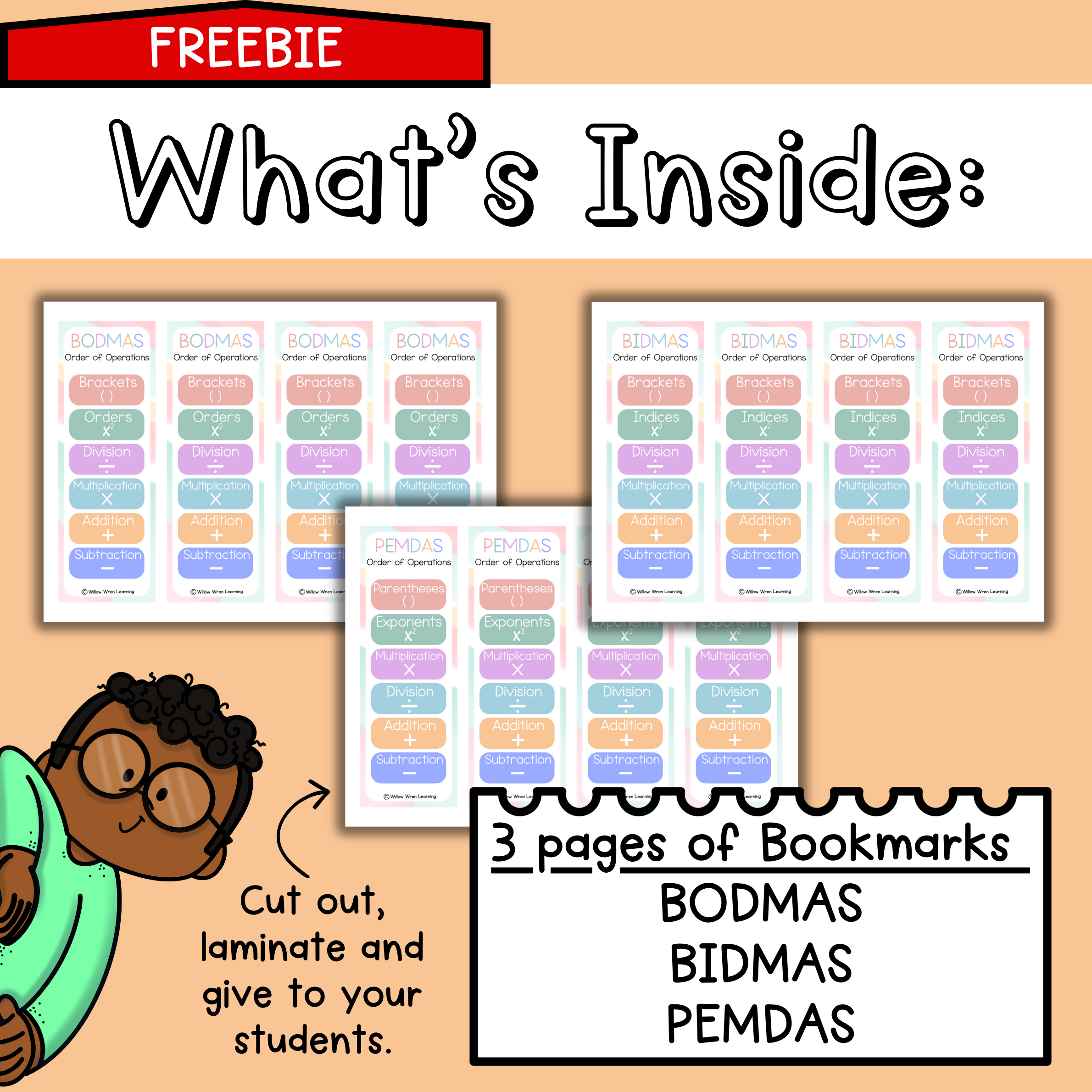 Maths Order of Operations Posters I Upper Years Primary I BODMAS BIDMAS PEMDAS