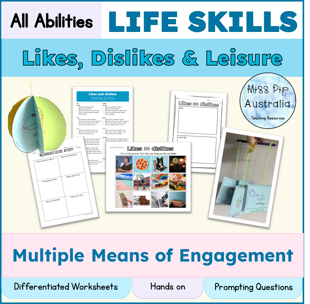Likes, Dislikes & Leisure | Personal Skills | Life Skills | Education Support