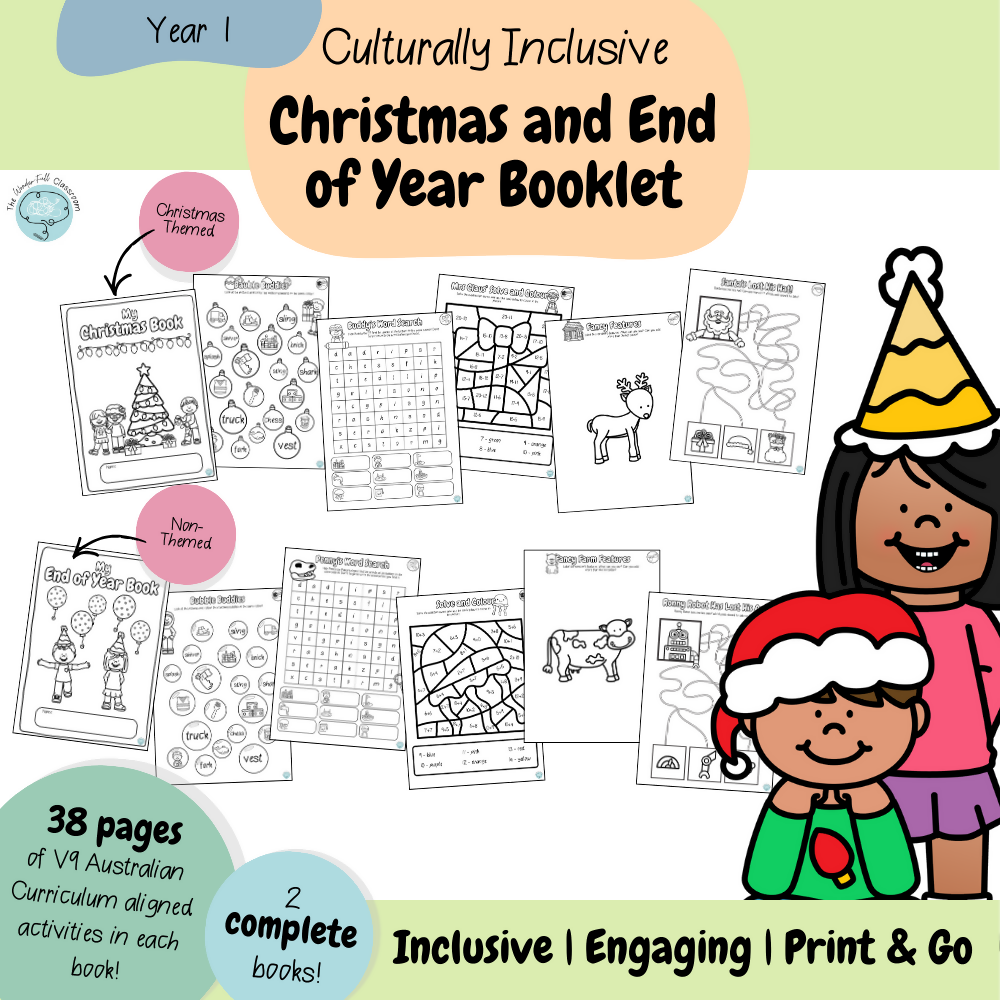 Year 1 - Culturally Inclusive Christmas and End of Year Booklet