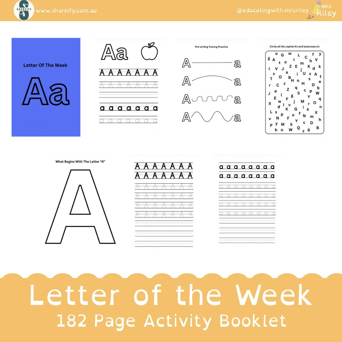 Letter of the Week Activity Booklet