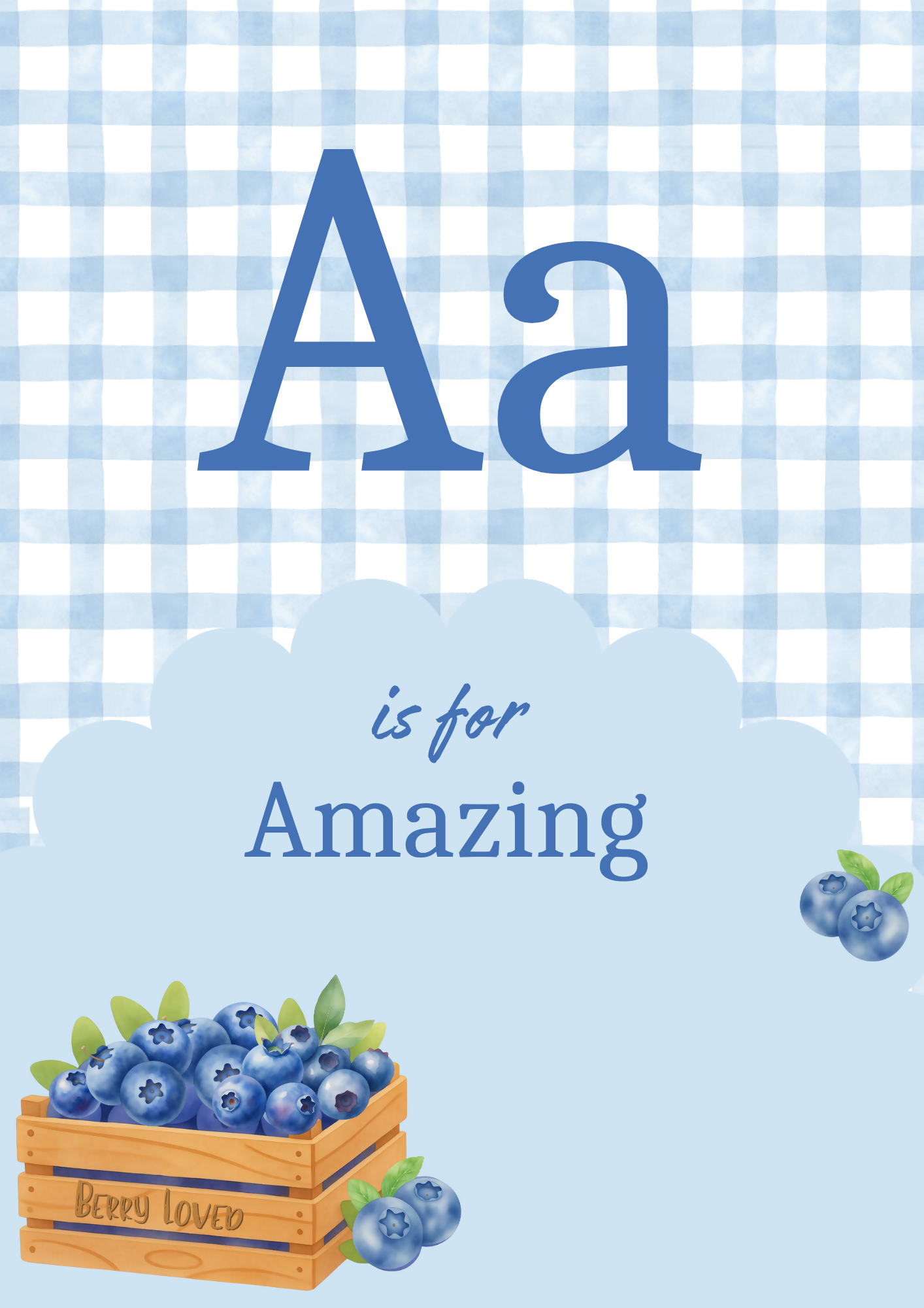 Alphabet Affirmation Posters - Berry Sunday Decor