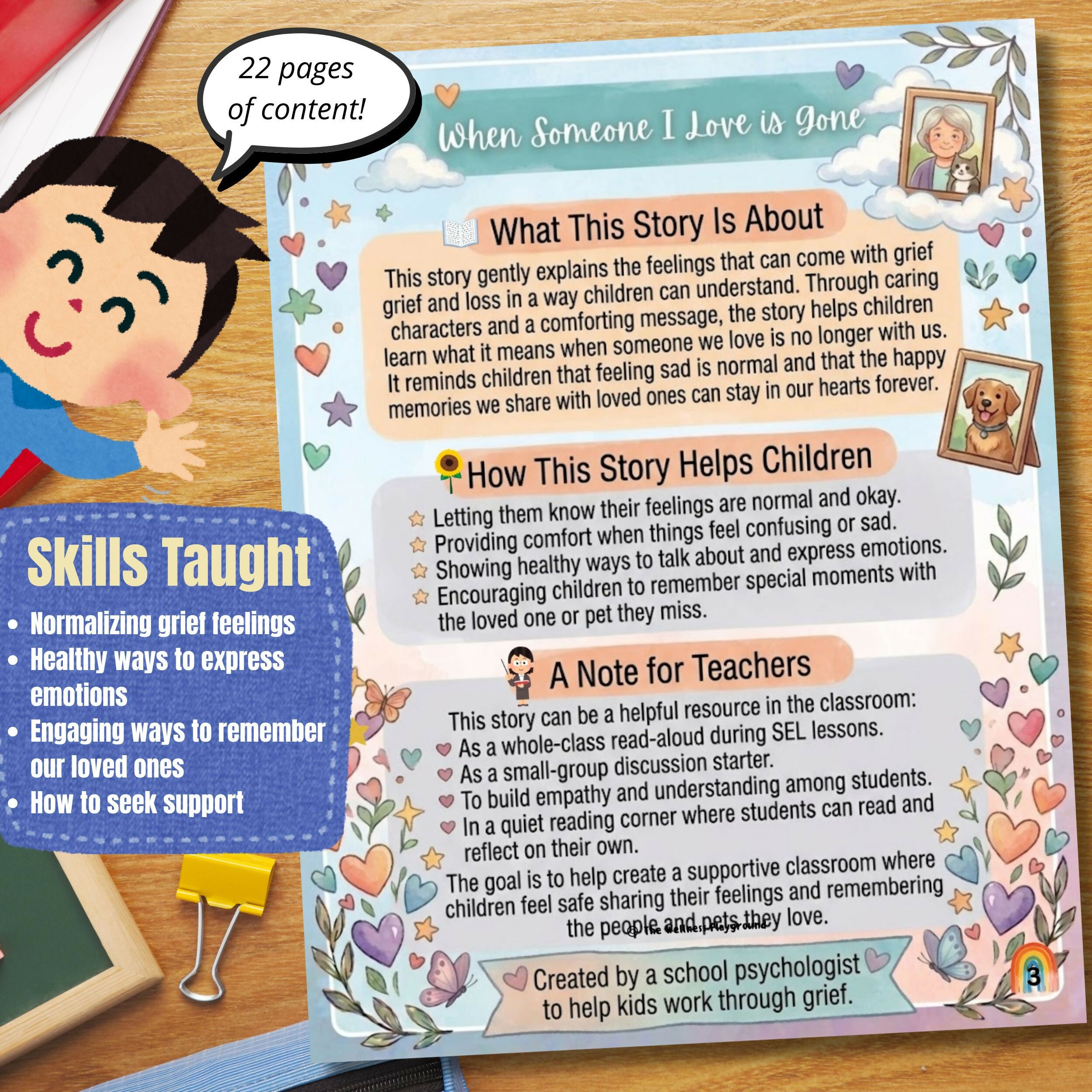 Grief Social Story for Kids | Coping with Loss SEL Lesson | Grief Counseling