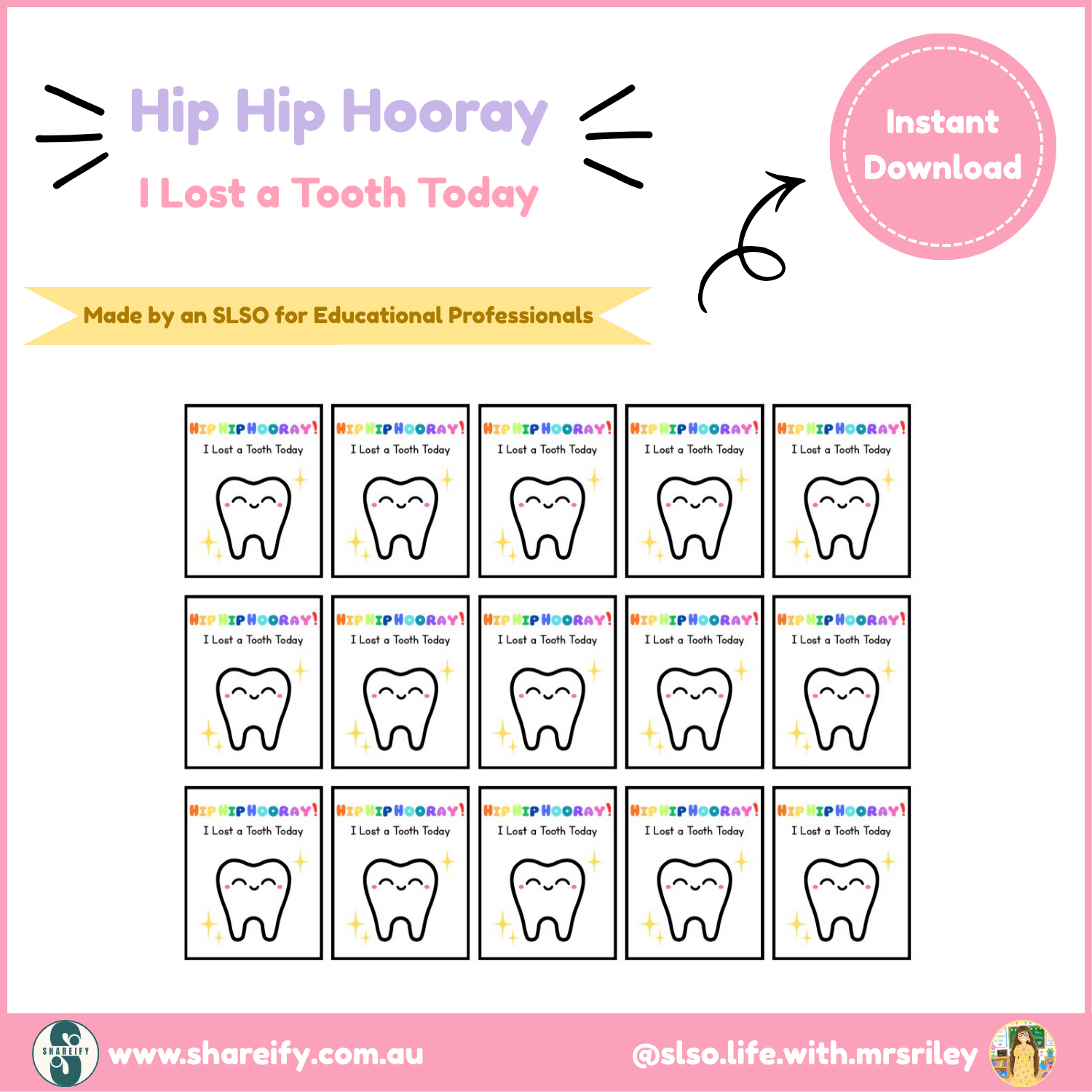 Hip Hip Hooray, I lost a tooth today