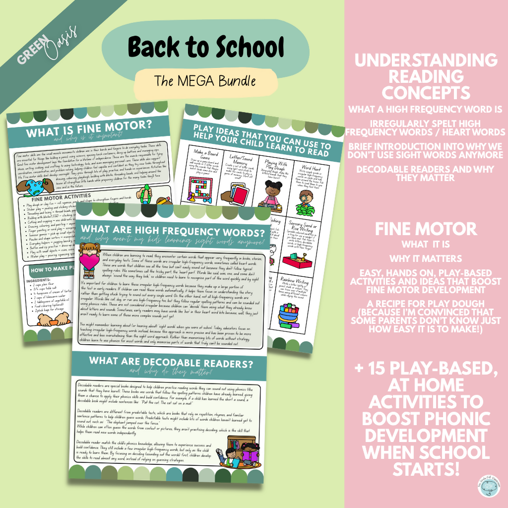 Multiple Colour Themes | The MEGA Starting School Bundle