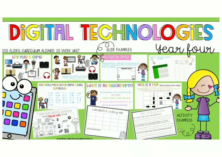 Year Four Digital technology unit *Australian Curriculum Aligned*