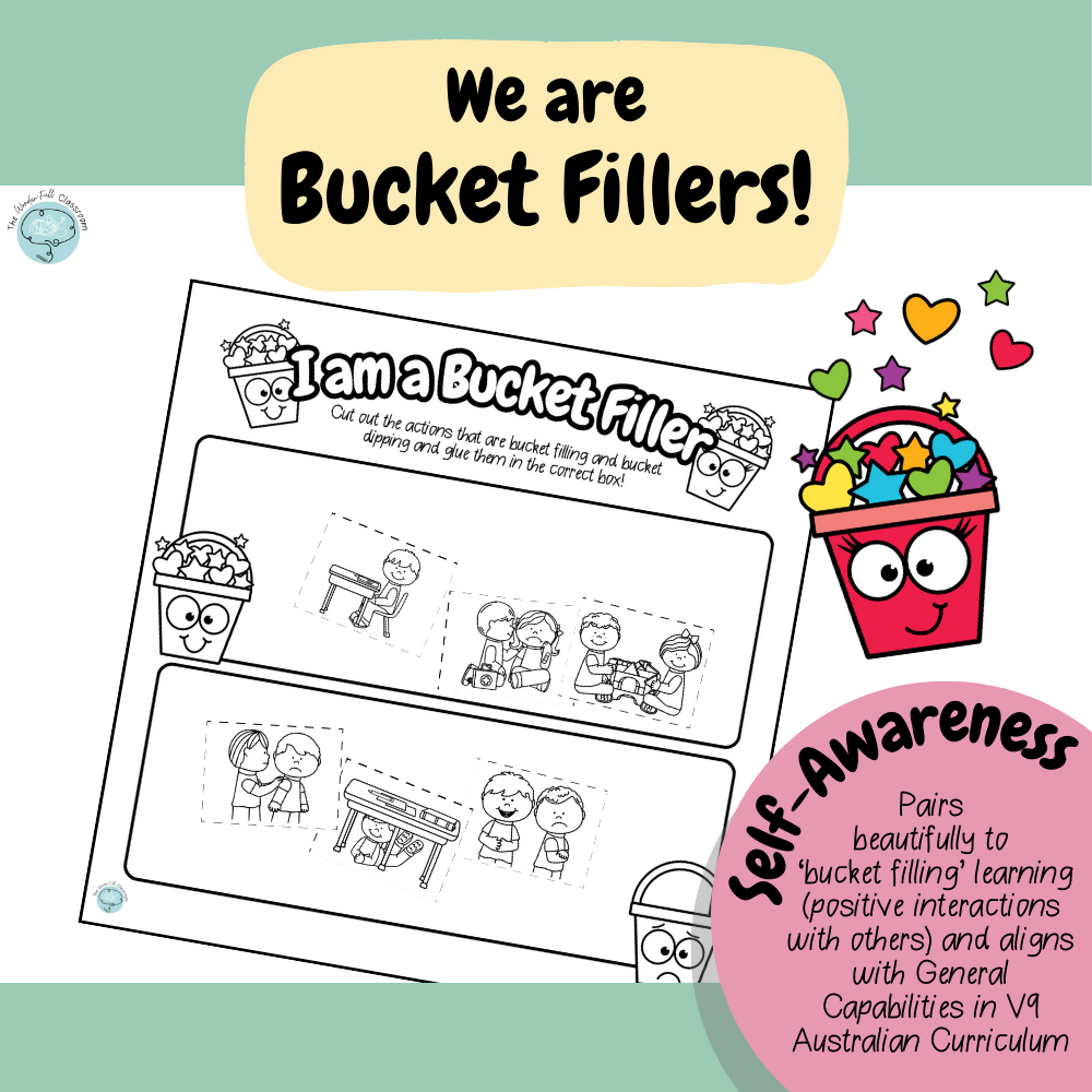 FREEBIE | Teaching Kindness with Bucket Filling | SEL Actiivity & Display
