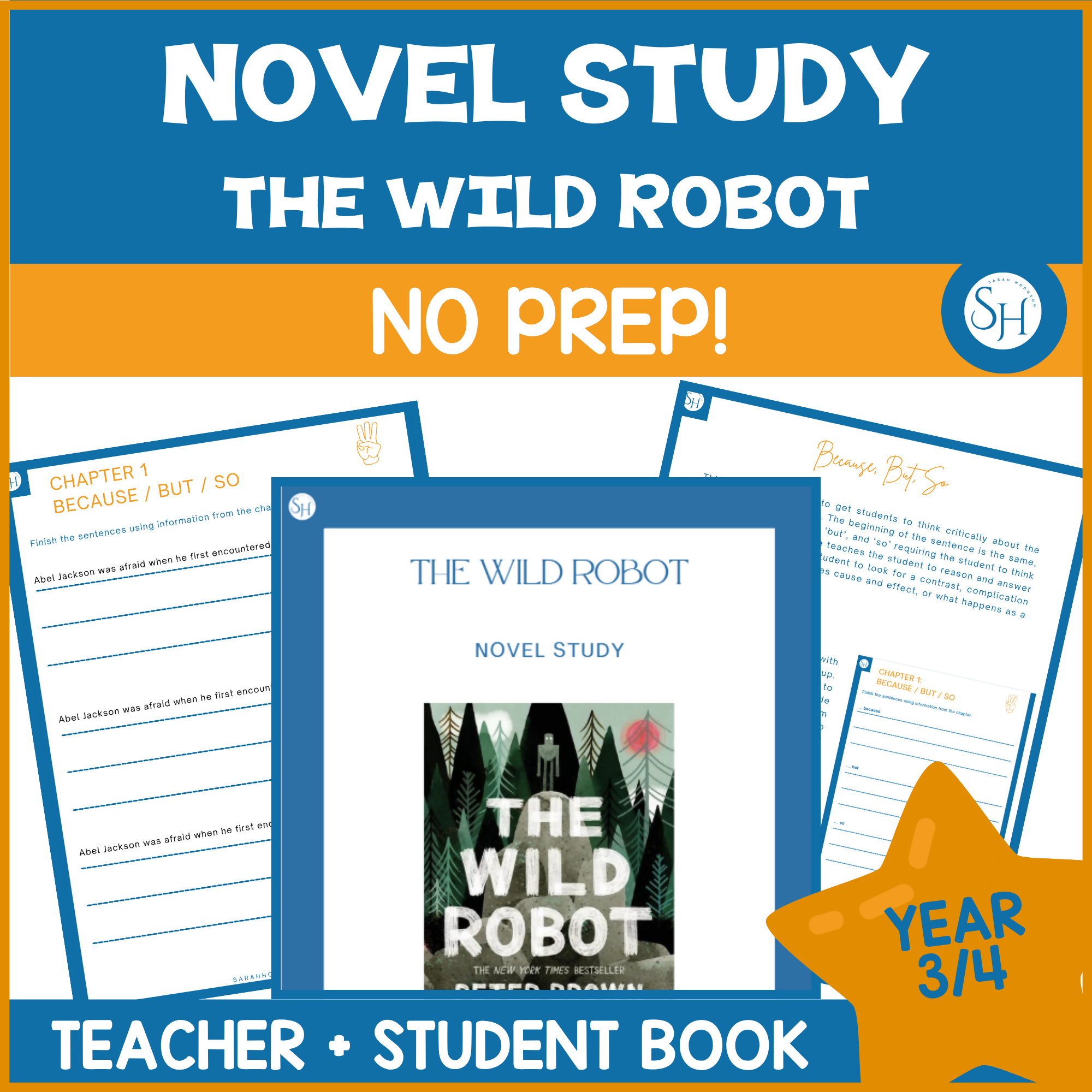 The Wild Robot Novel Study | Years 3–4 | Teacher + Student Booklet | TWR-Aligned