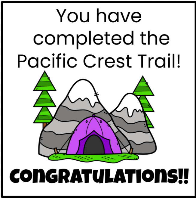 8th Grade Math Review Project PBL- Hike The Pacific Crest Trail - Google Slides and Power Point
