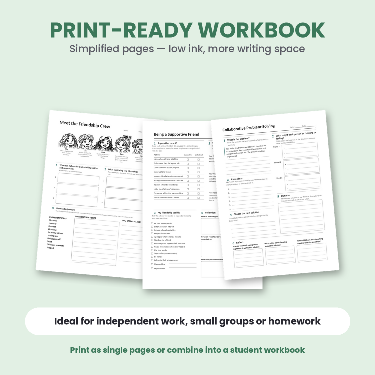Friendship Skills Activities | 10 Social Skills Lessons & Worksheets | SEL