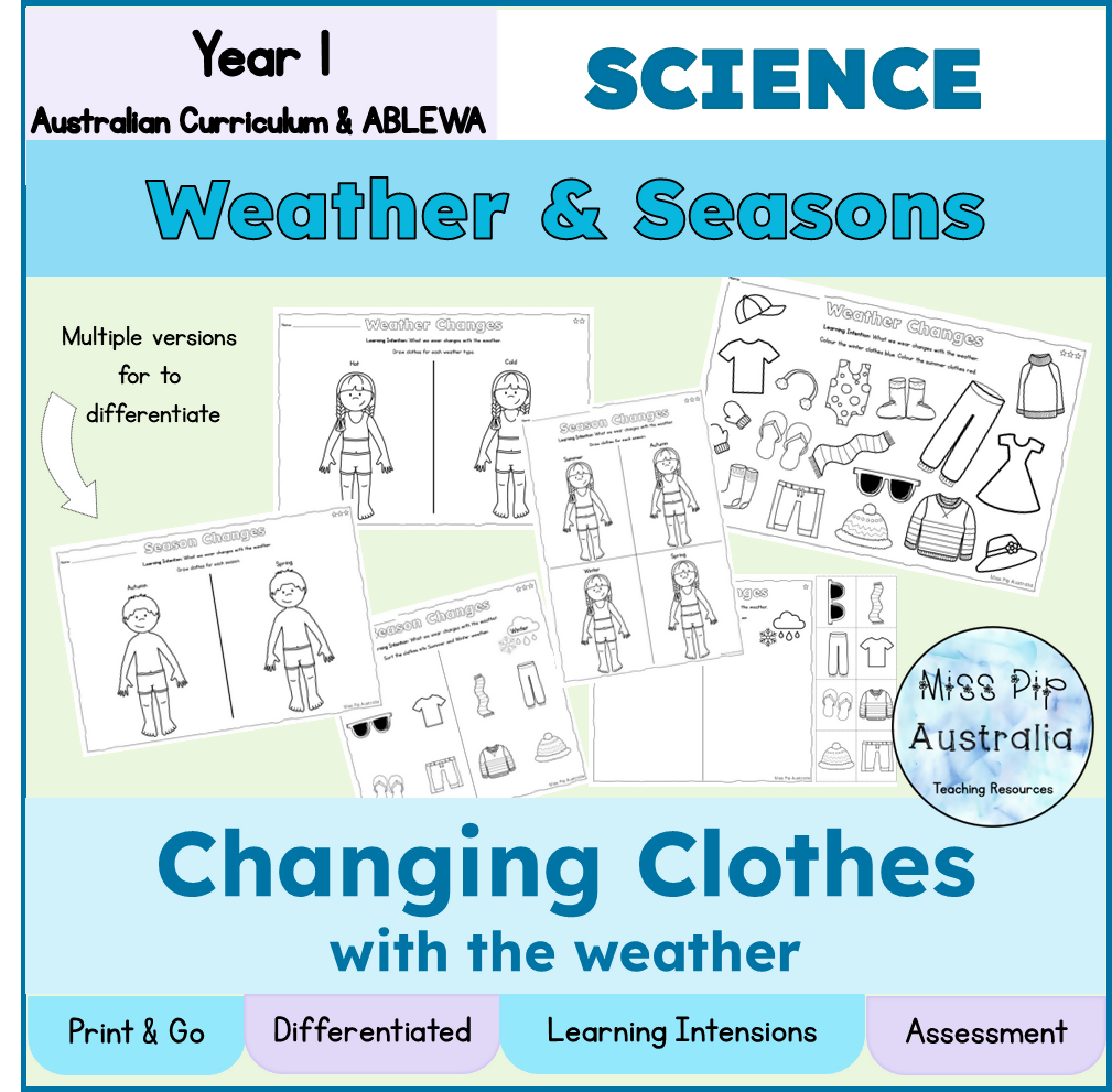Seasons & Weather | Changing Clothes with the Weather | Australian Curriculum