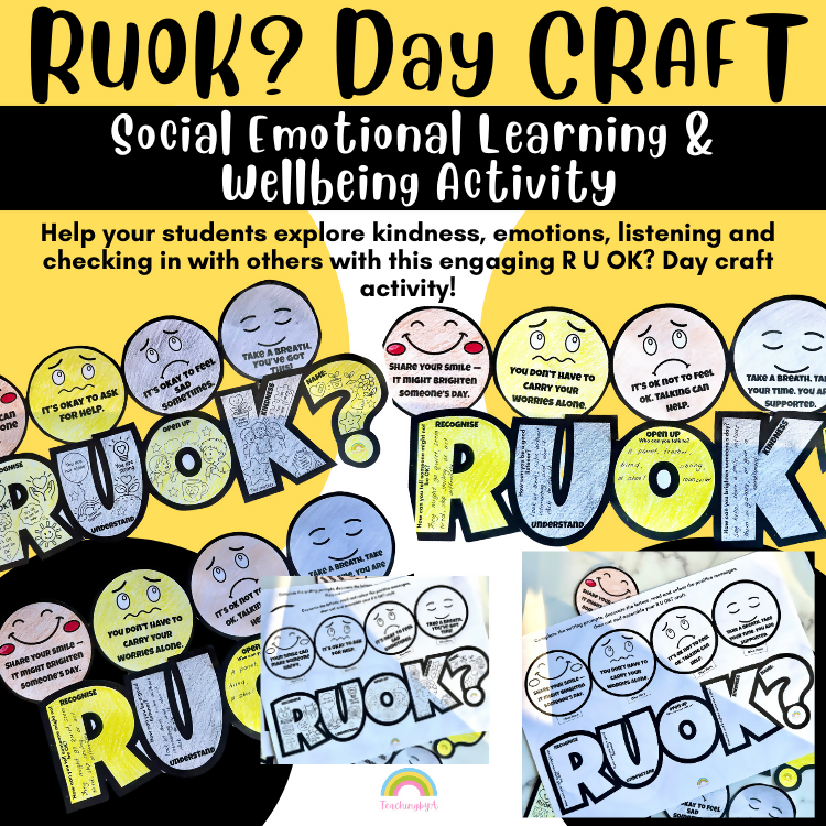 R U OK? Day Craft | Social Emotional Learning & Wellbeing Activity
