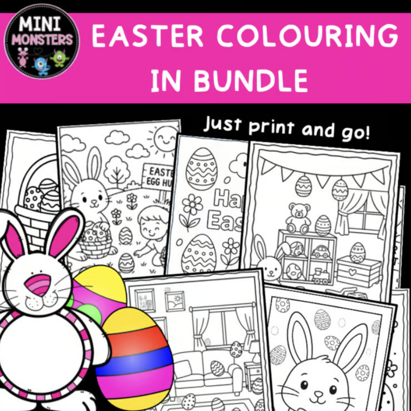 FREE Easter Colouring Pages | 12 Page Packet | Lower Primary School
