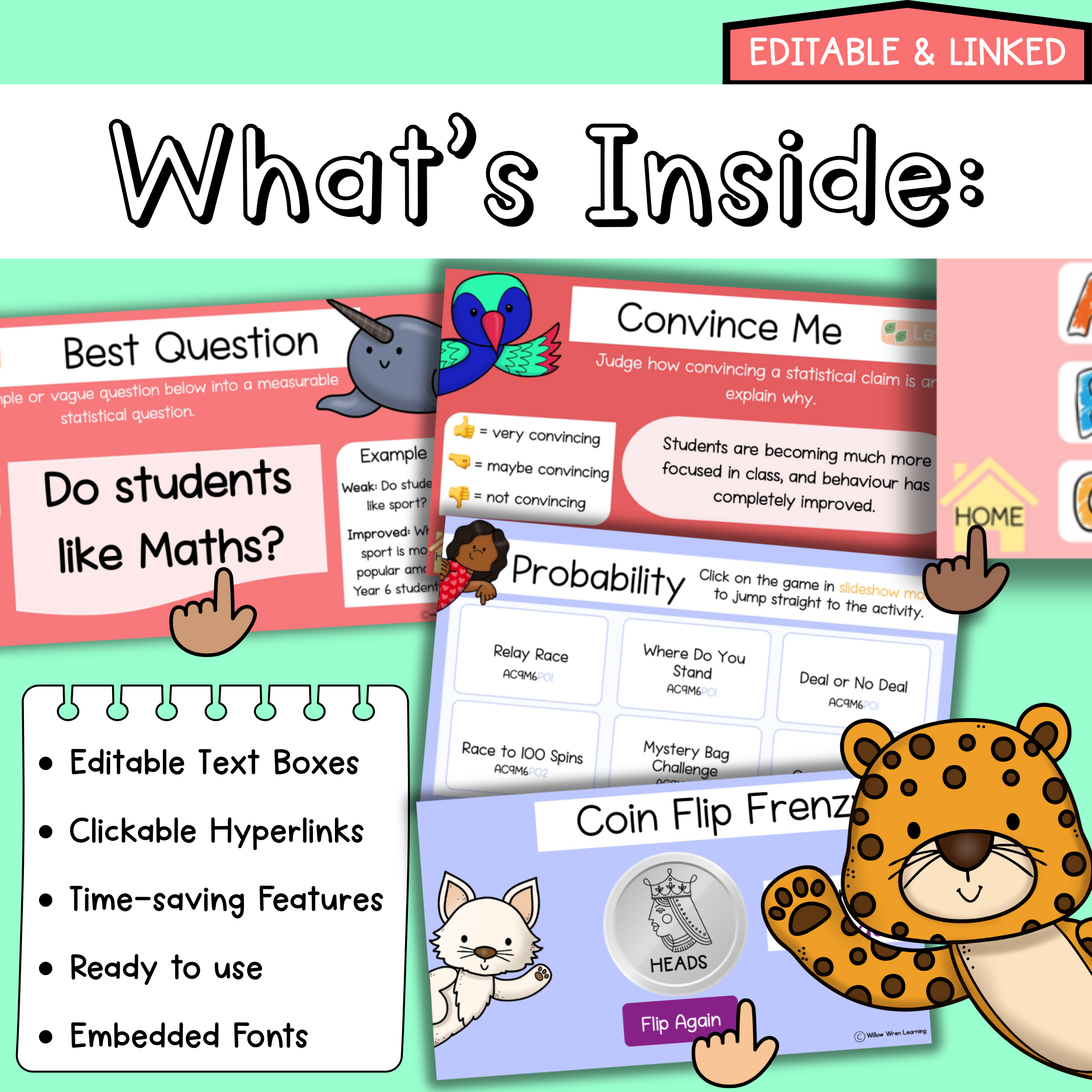 Year 6 Maths Warm Ups I Statistics & Probability I Australian Curriculum V9