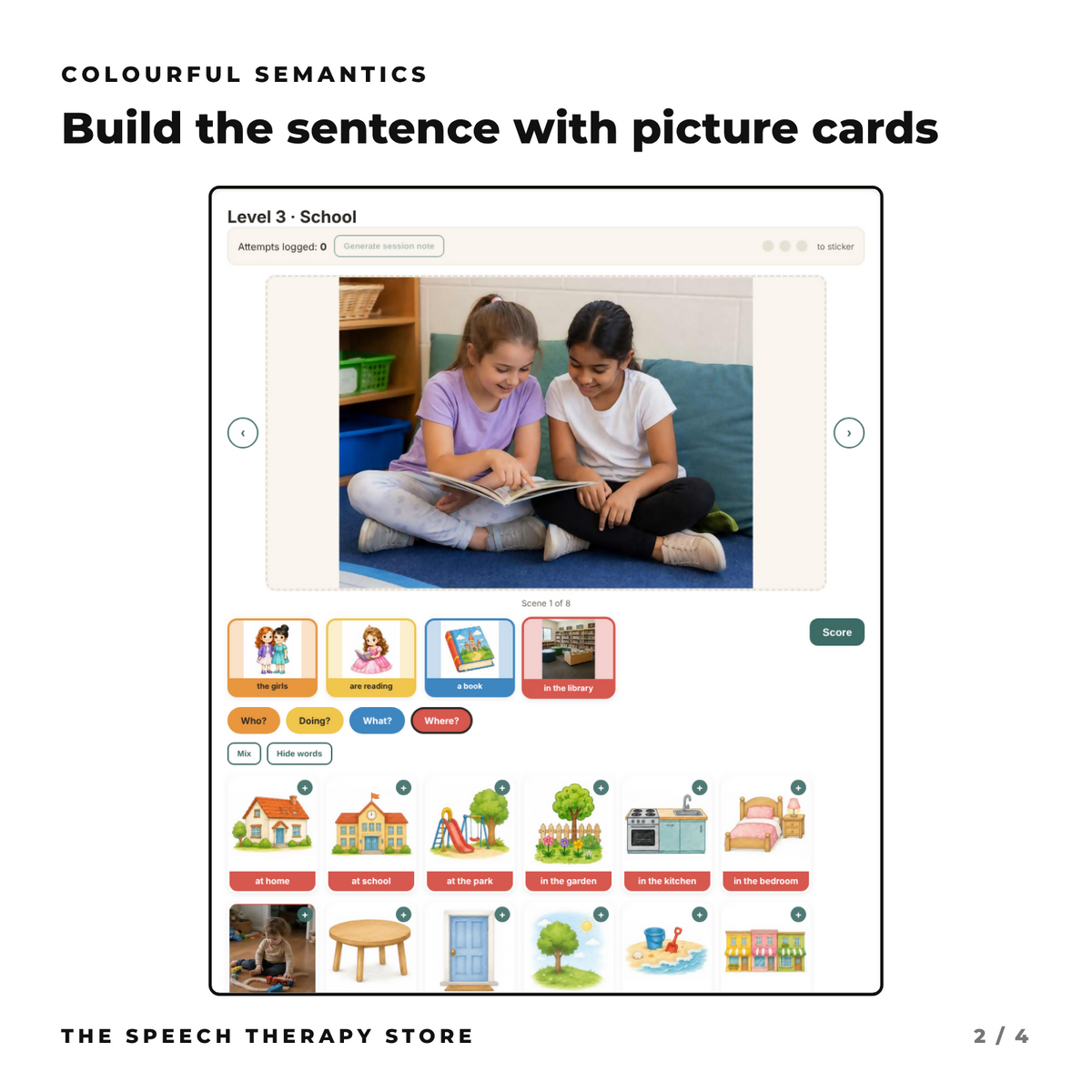 Digital Colourful Semantics | 7 Levels | Support Sentence Building ...