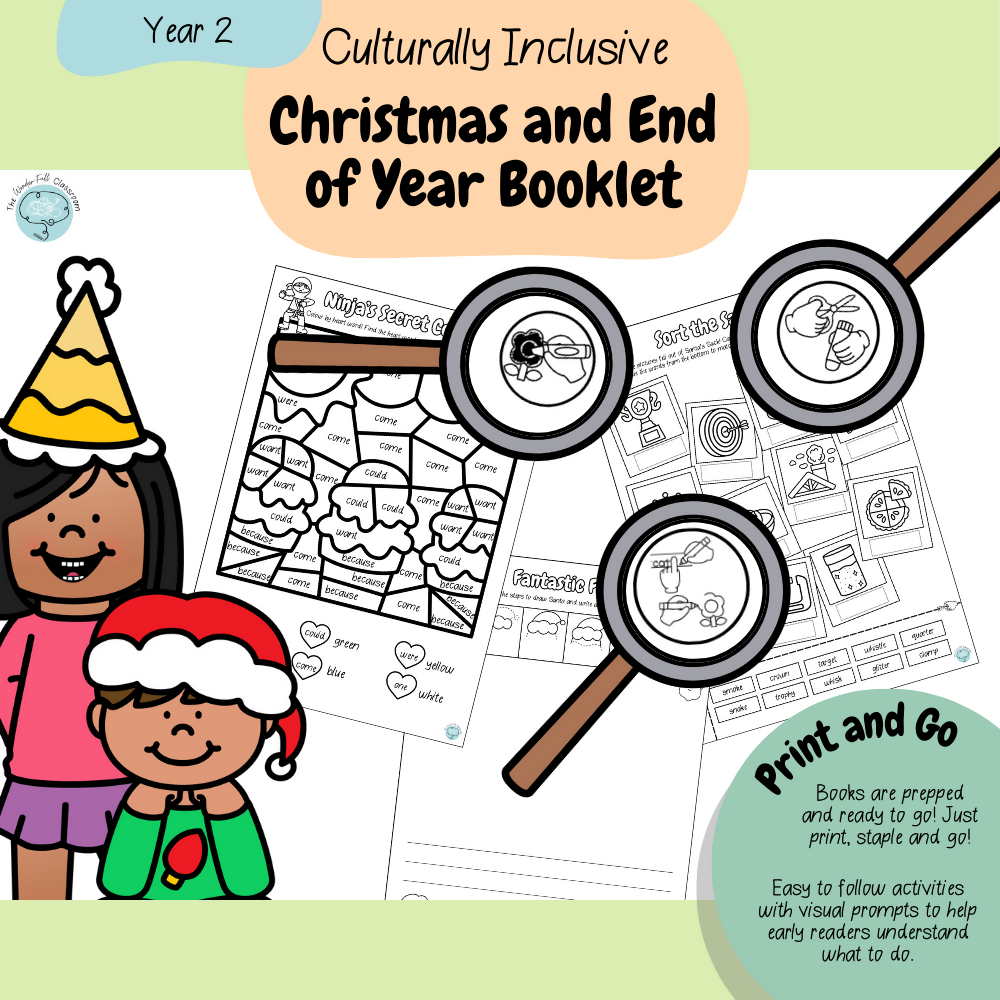 Year 2 - Culturally Inclusive Christmas and End of Year Booklet