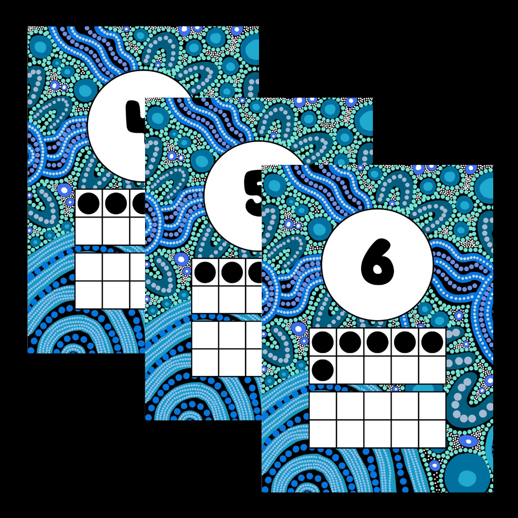 Mr Travis Art 0–20 Number Posters with Ten Frames